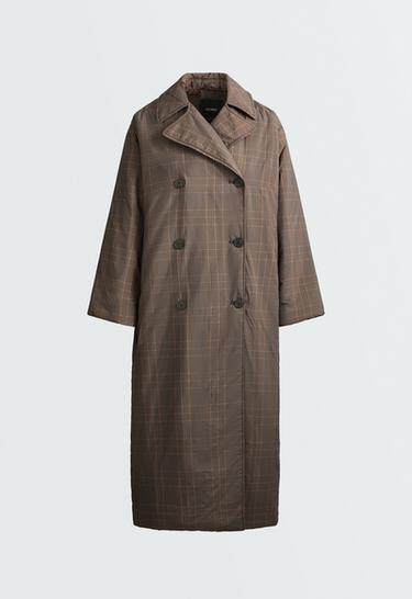 Long double-breasted FELLEX® Aerogel padded jacket — DARK KHAKI 7