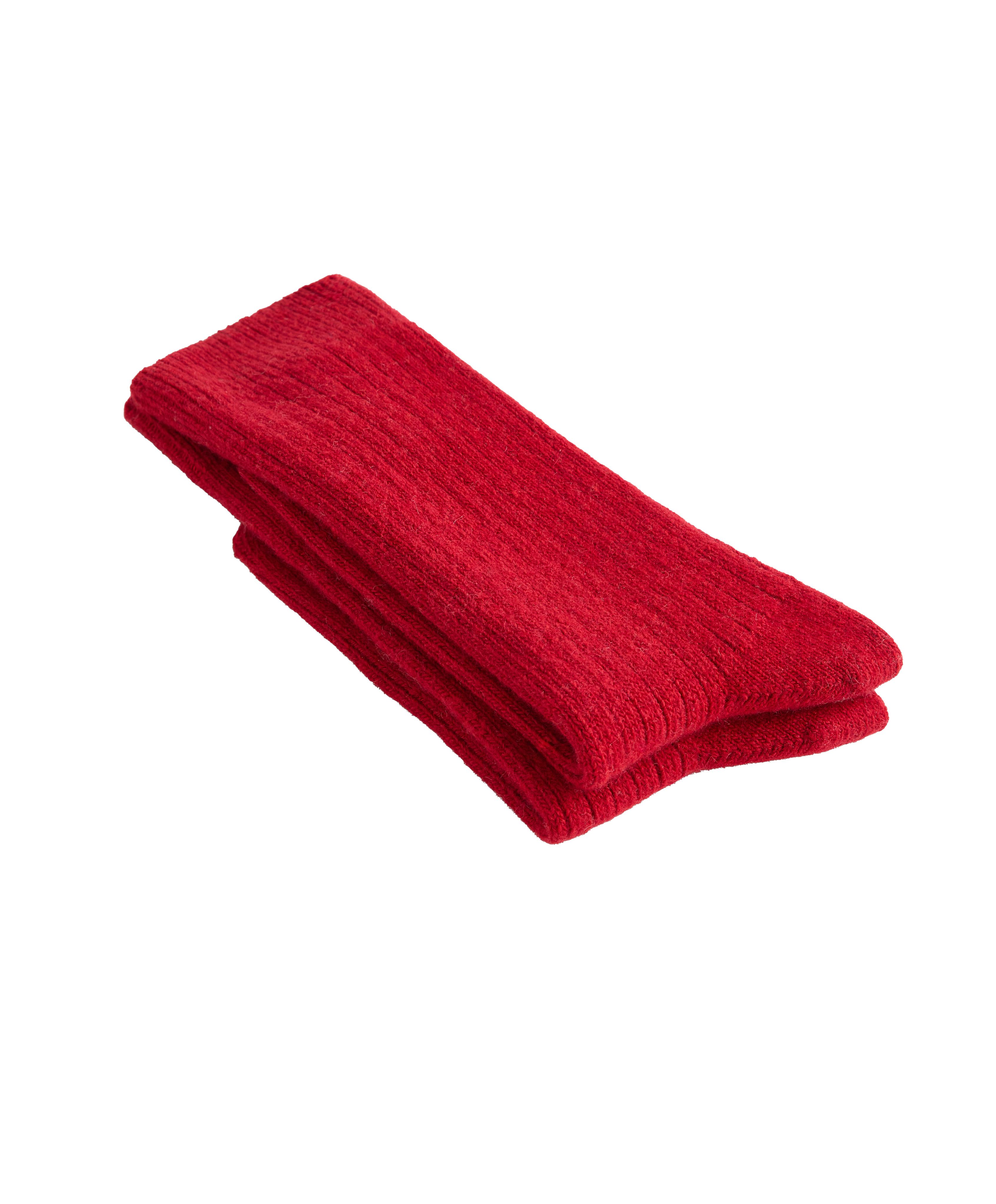 Classic socks 15% cashmere 10% wool — LOLLIPOP RED