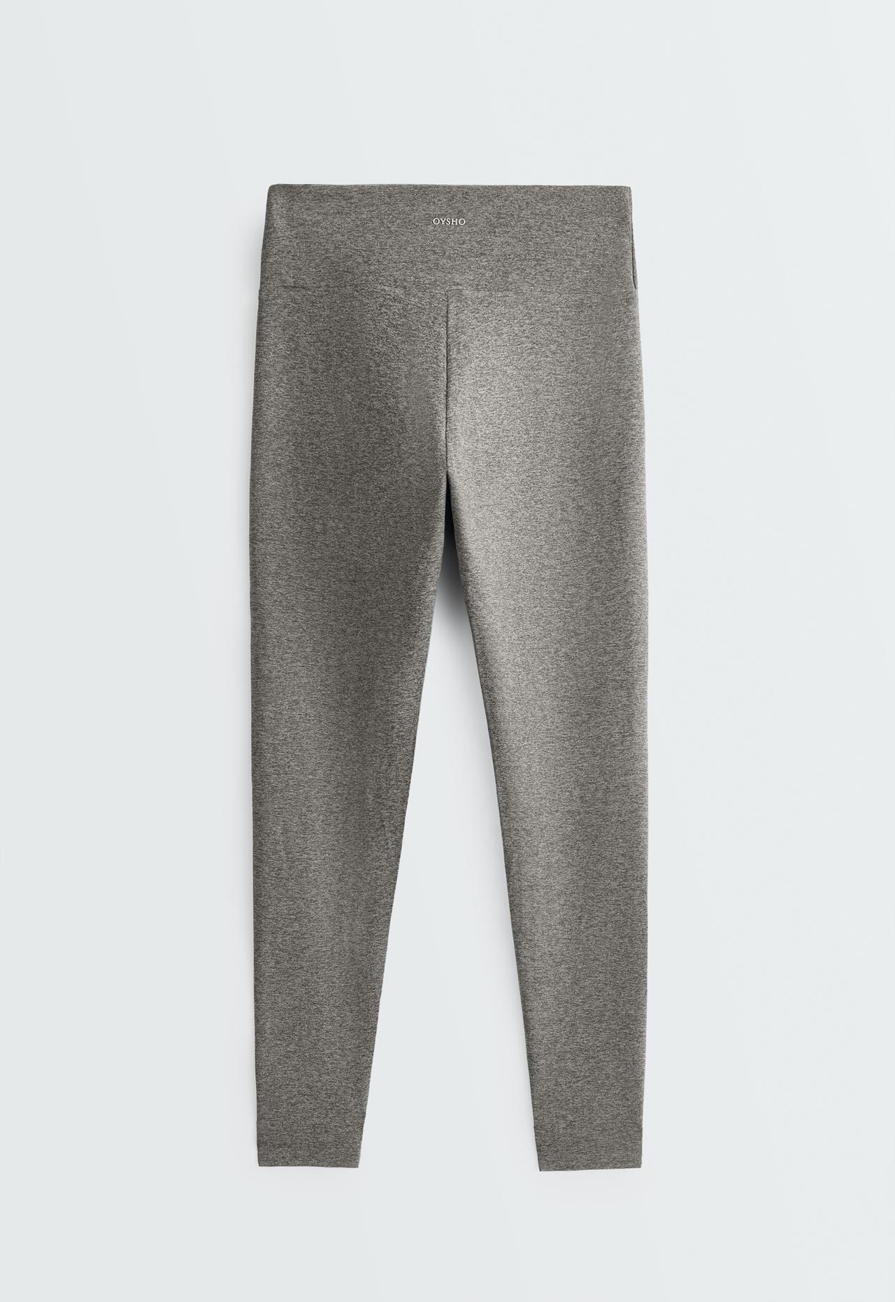 Ankle-length High rise Comfortlux marl leggings — MOTTLED GREY MELANGE