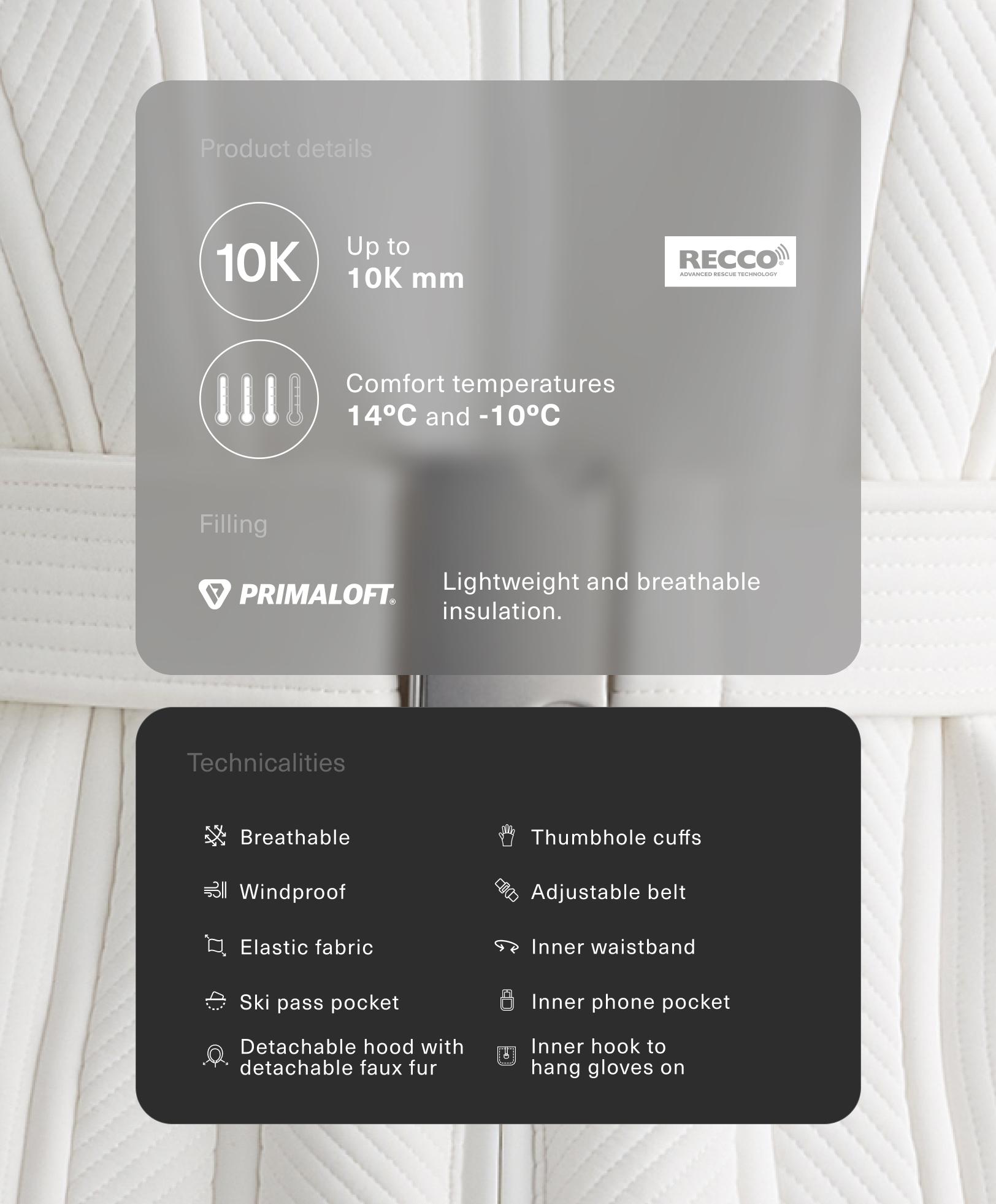 Primaloft® SKI water-resistant super-fitted jacket Primaloft® SKI water-resistant super-fitted jacket