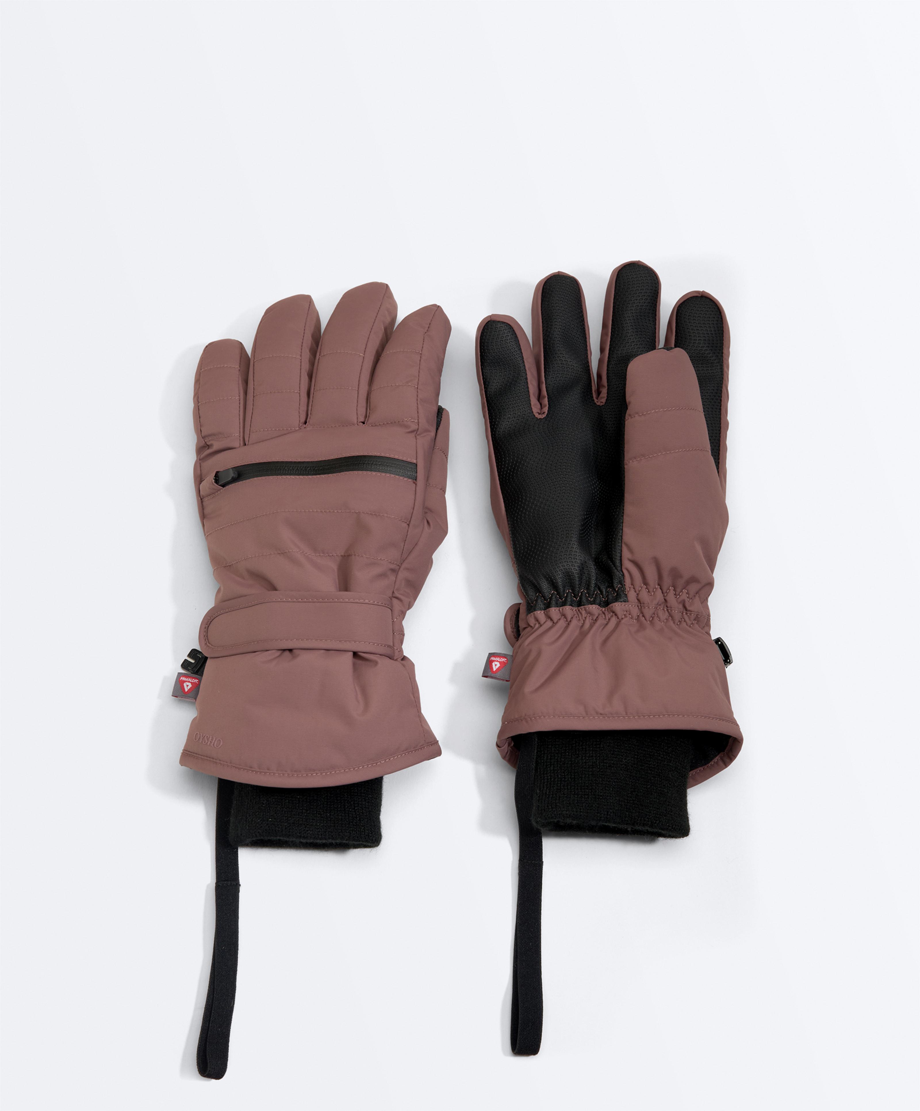 Technical SKI Primaloft® Gloves — MAUVE