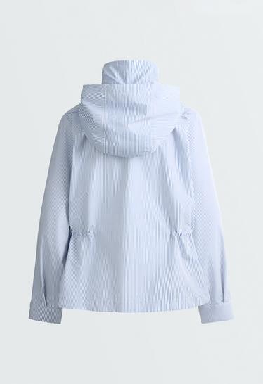 Extra lightweight 10k waterproof striped jacket — PALE BLUE 7