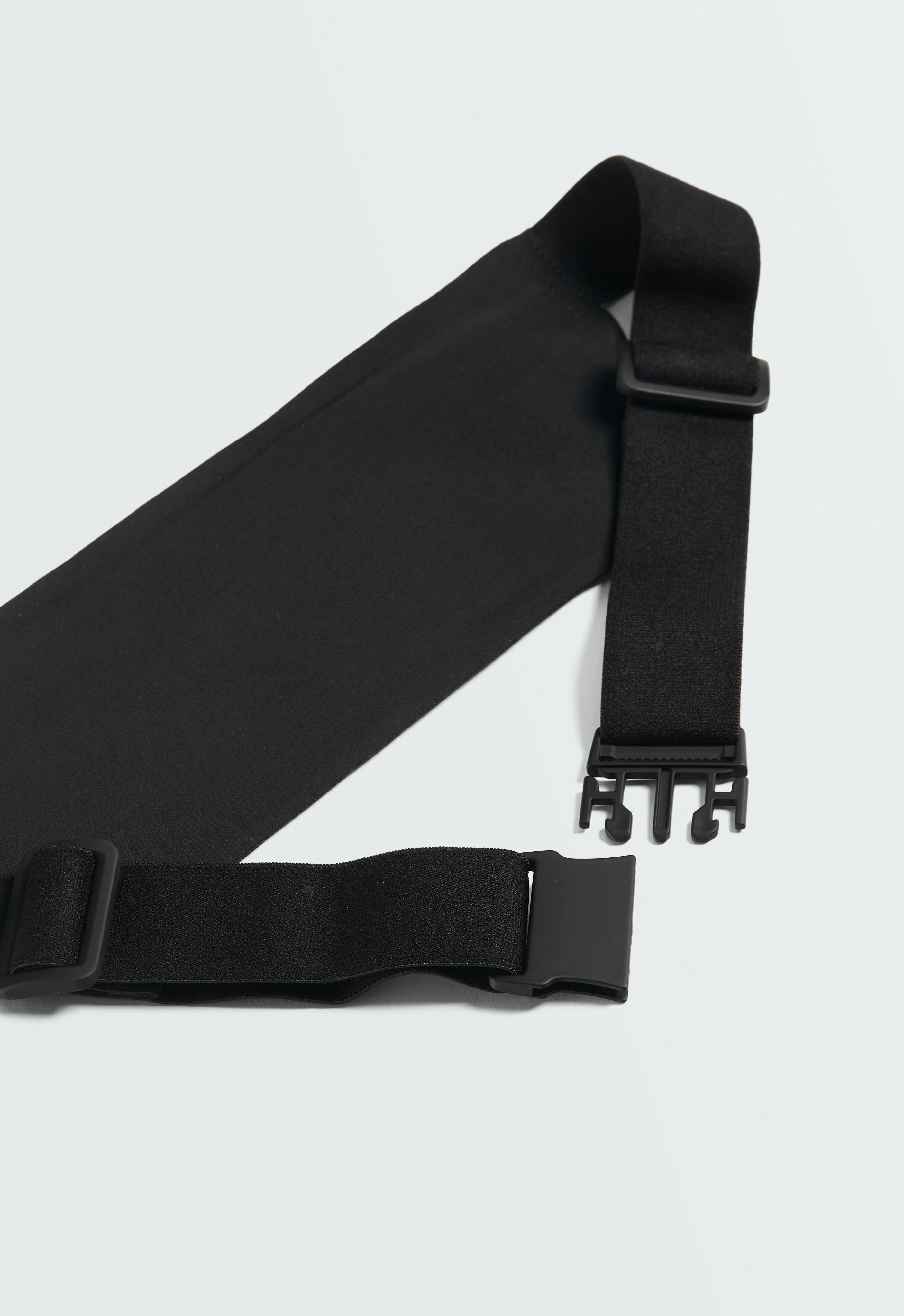Adjustable running belt bag — BLACK