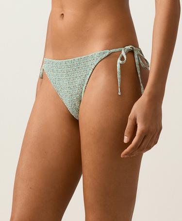 Smock tie medium-coverage bikini briefs — AQUA GREEN 4