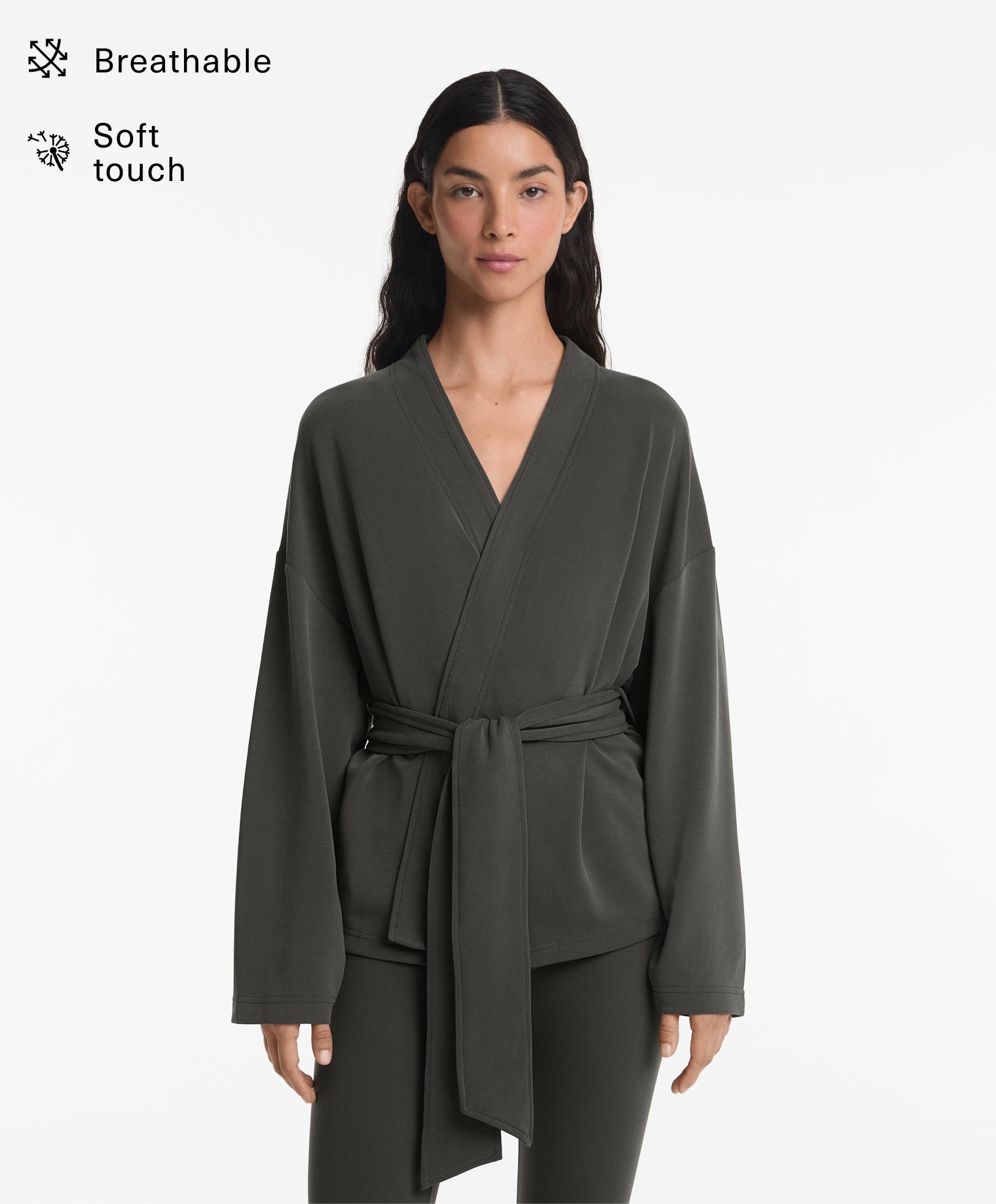 Soft Touch kimono jacket with modal - Sale
