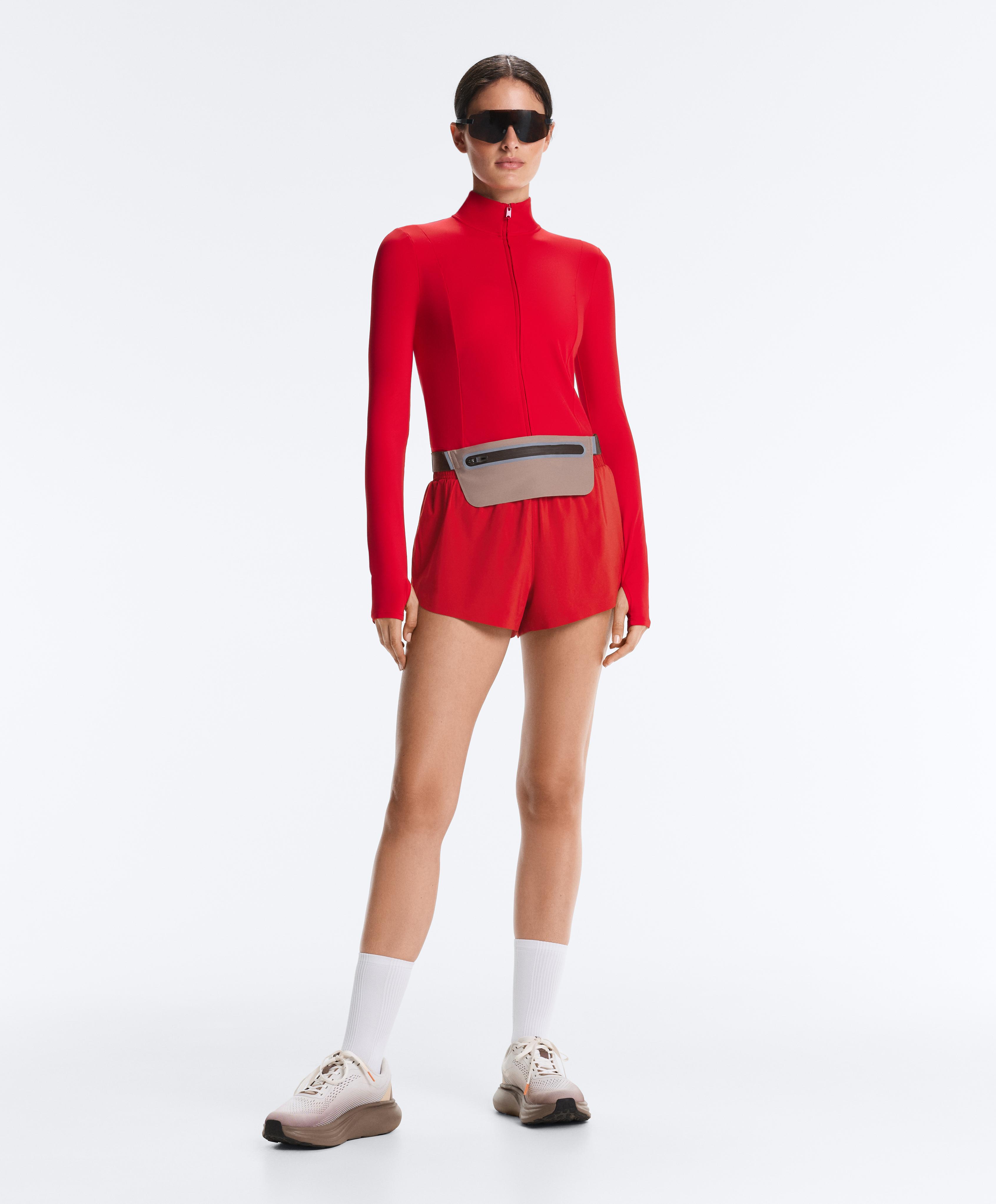 Short Light Touch technical jacket — STRONG RED