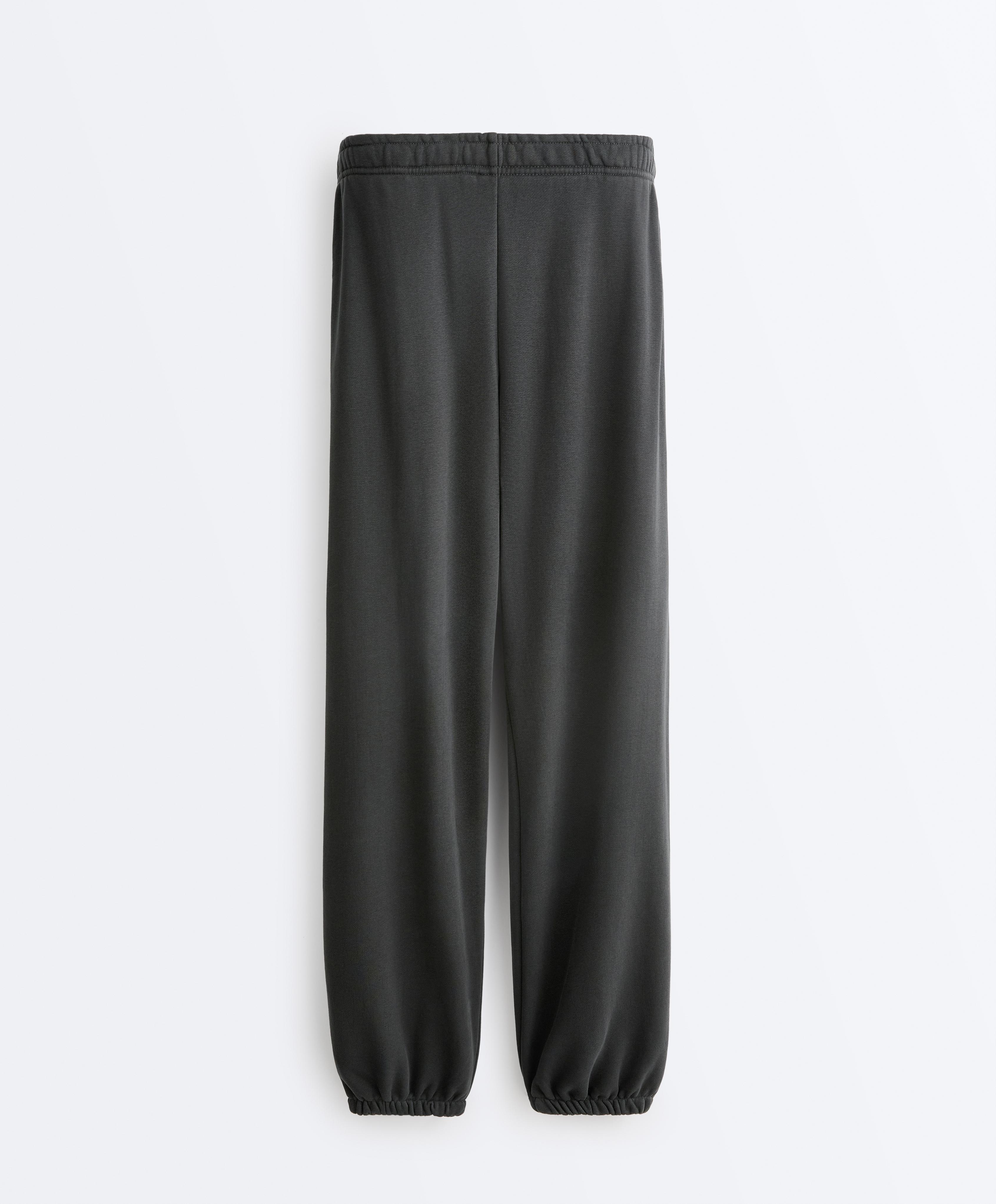 Cotton blend joggers — DARK ANTHRACITE