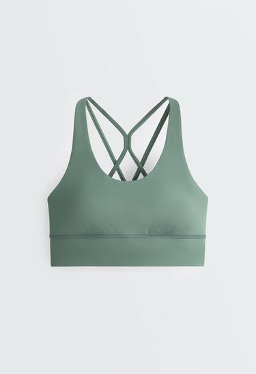 Medium support Comfortlux sports bra with cup — GREEN 9