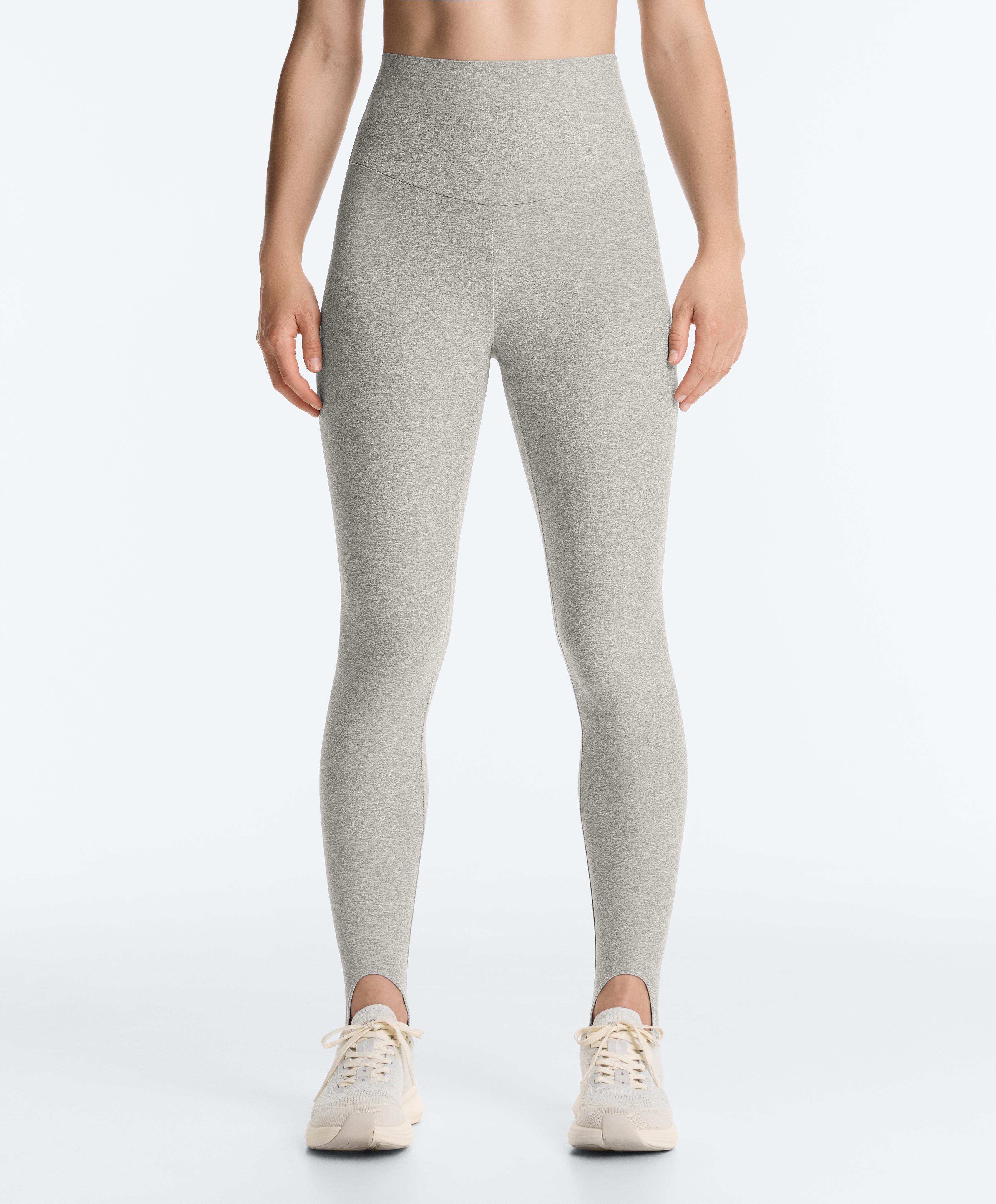 Comfortlux super-high-rise ankle-length leggings — GREY MELANGE