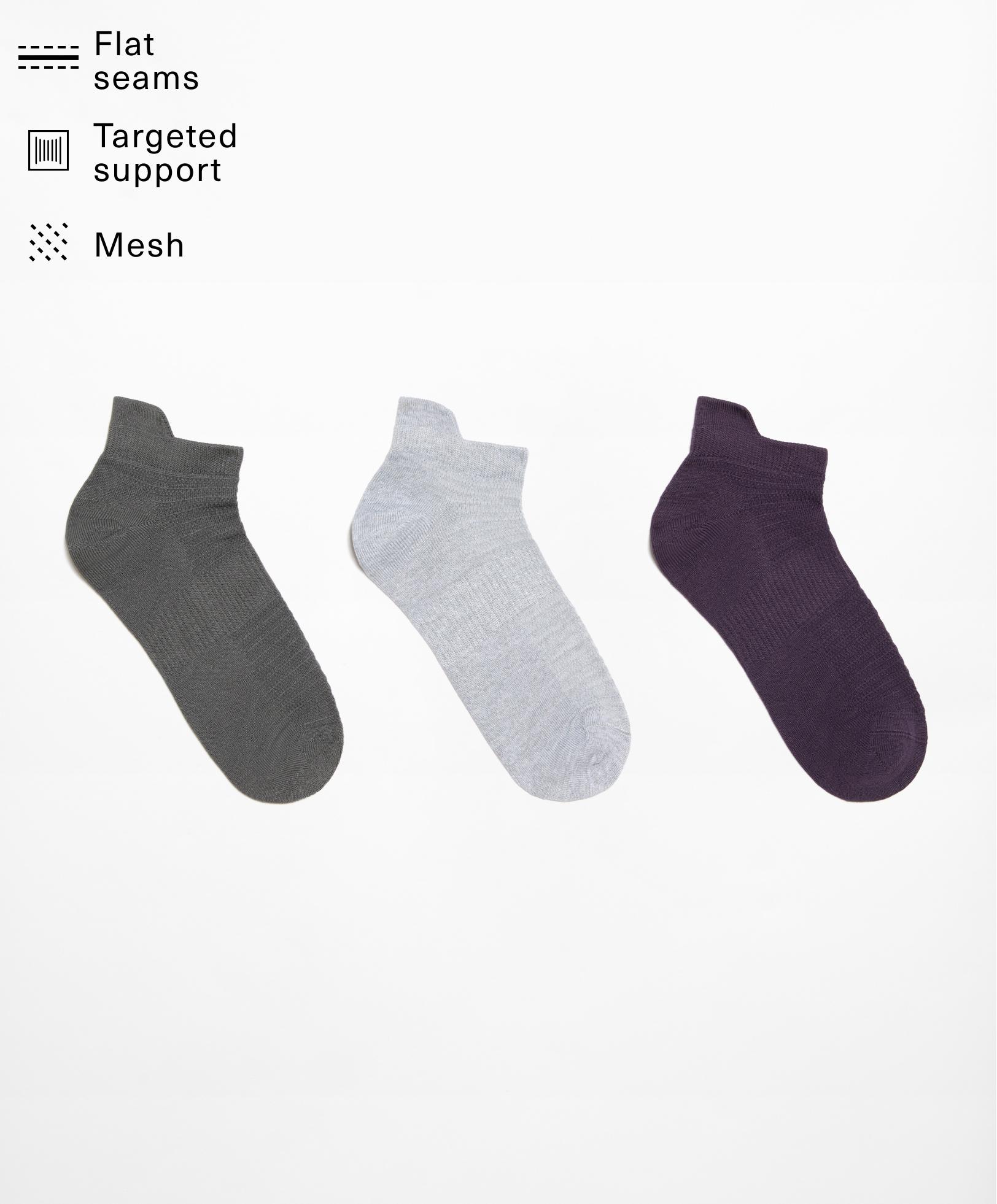 3 paires de chaussettes sneaker avec languette en mélange de polyamide