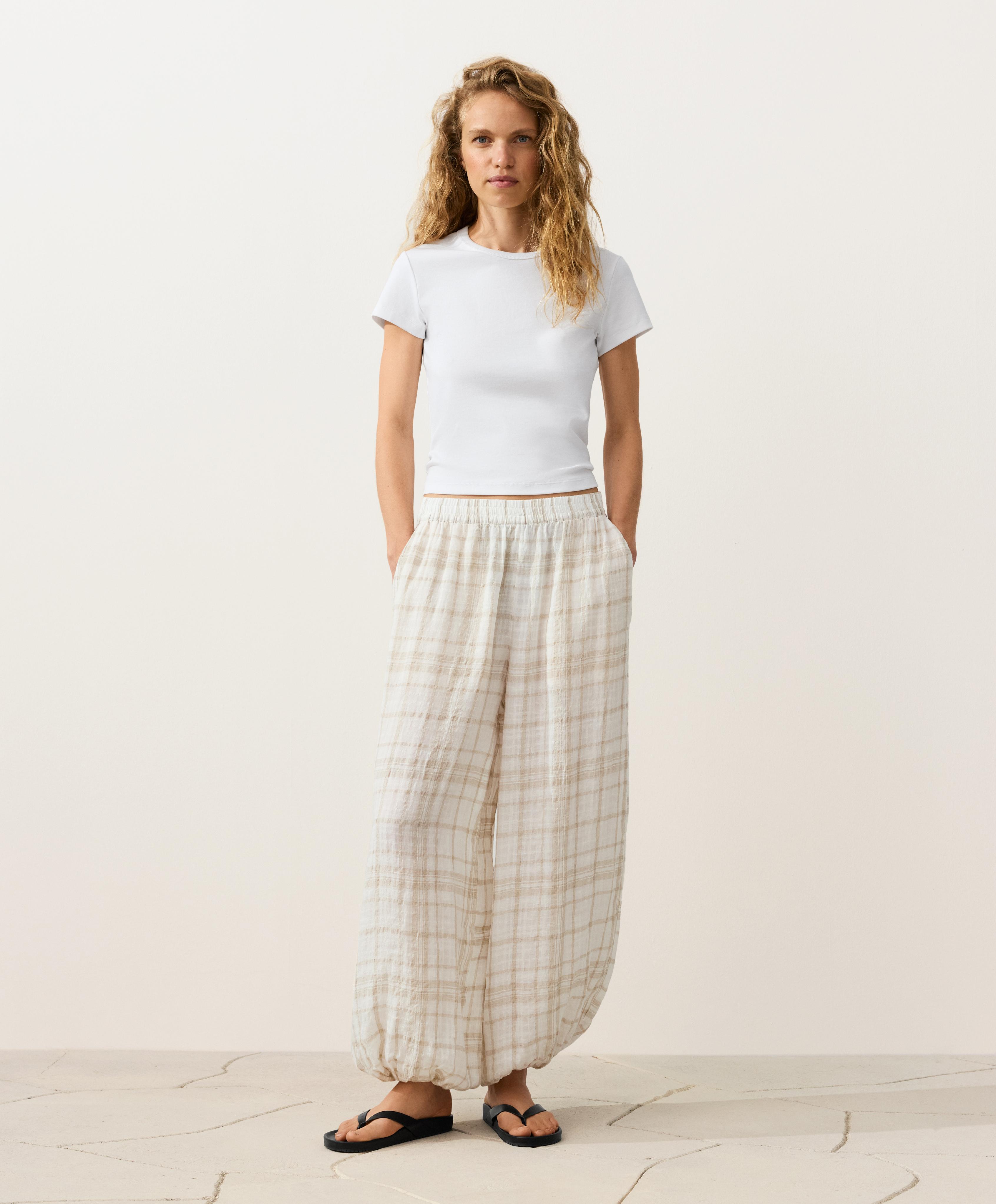 100% linen bloomer trousers 100% linen bloomer trousers