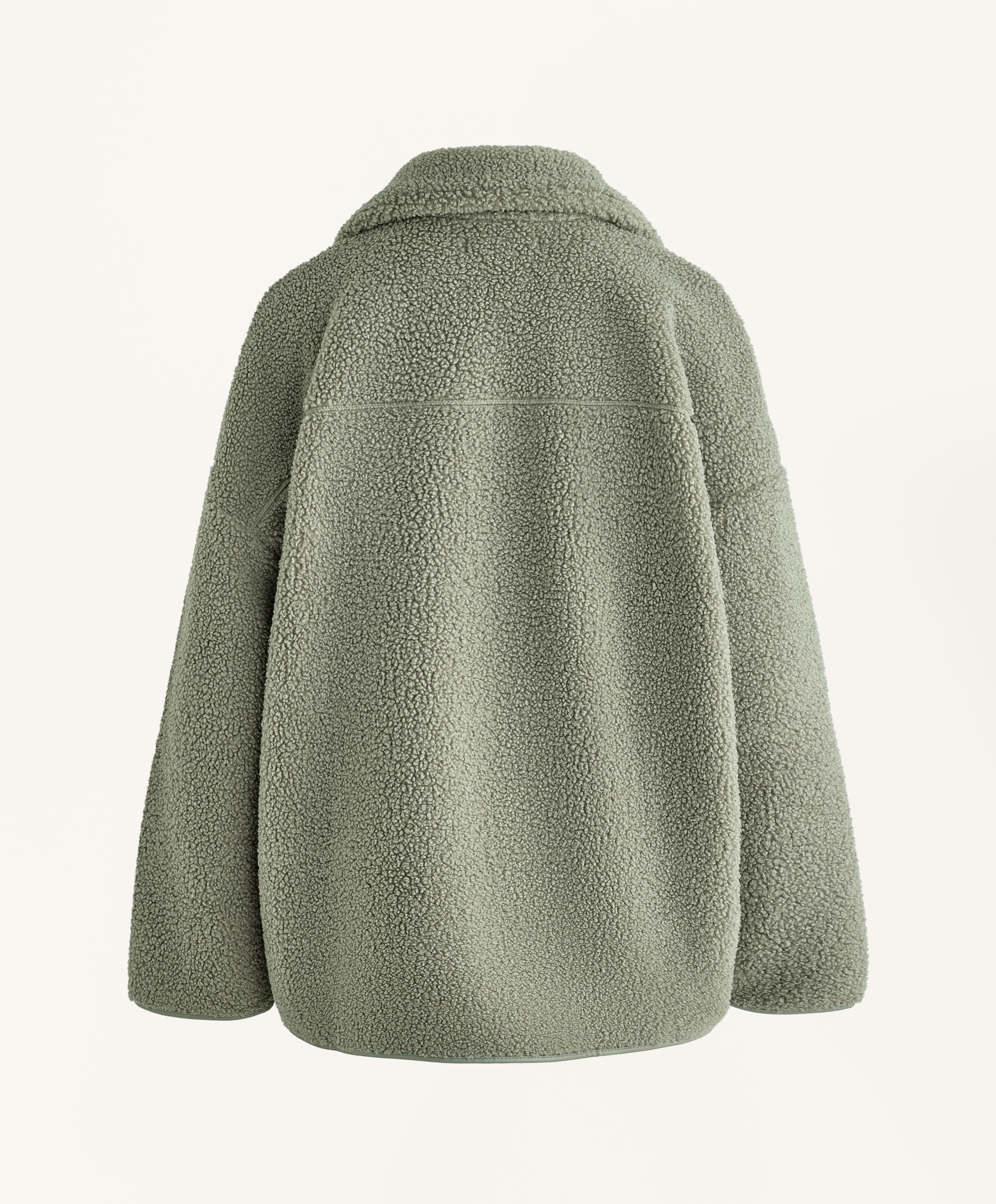 Faux-shearling oversize jacket