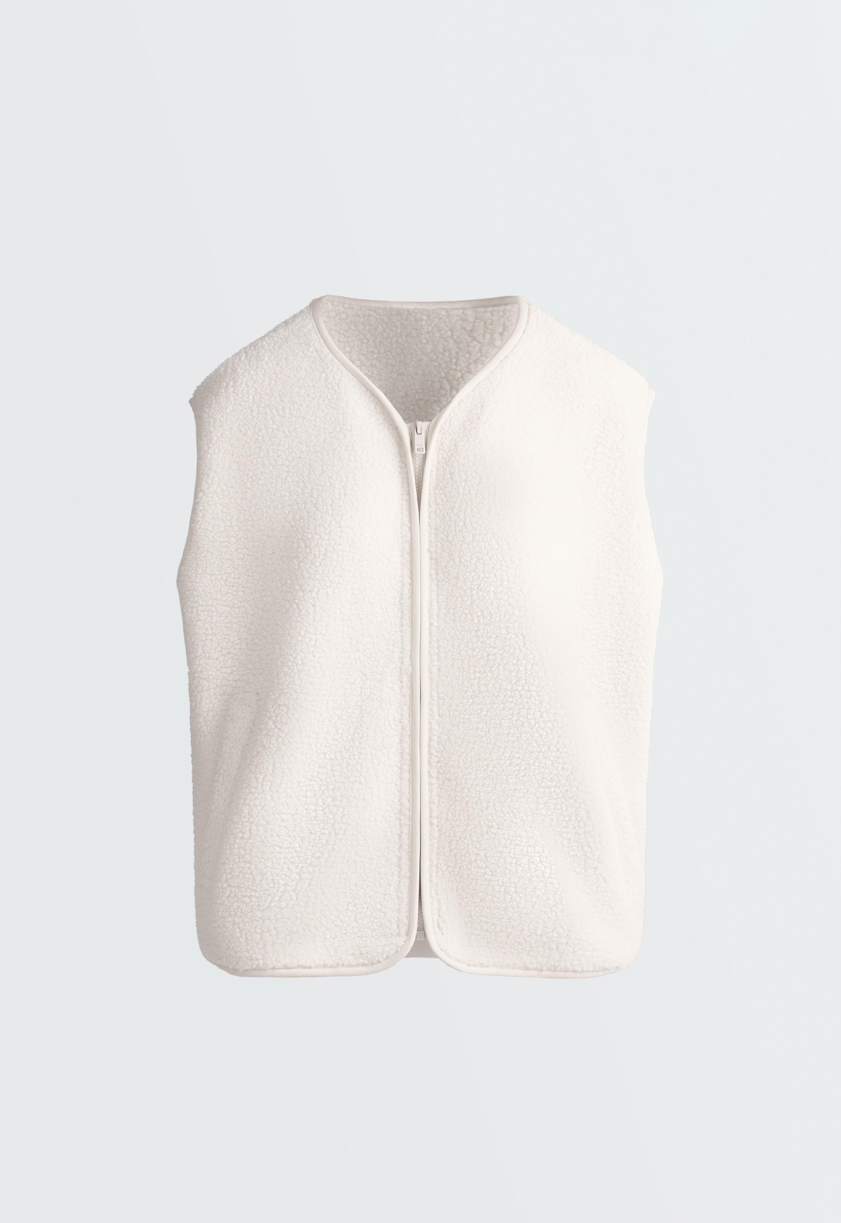 Chaleco de borreguillo con zipper