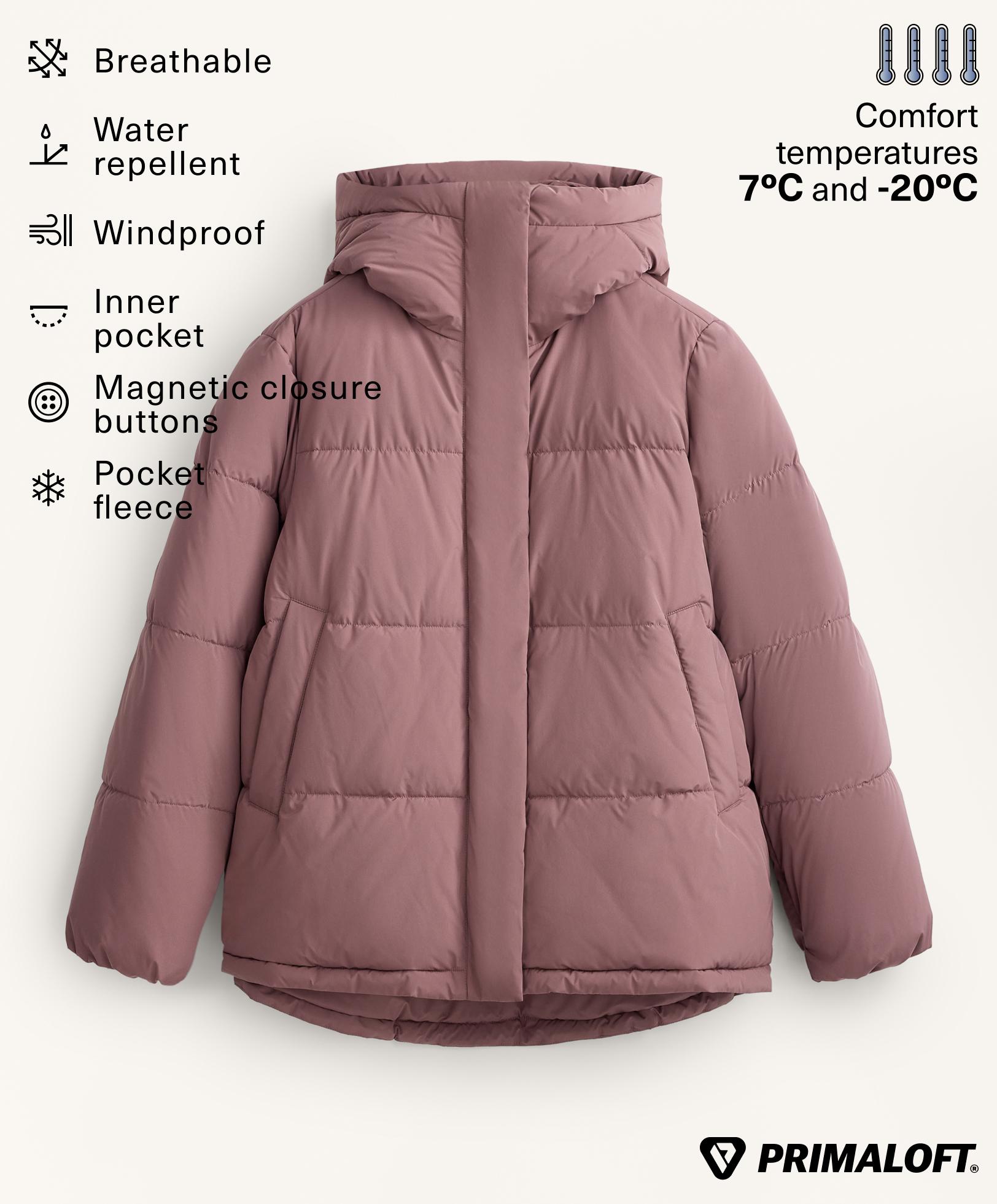 Primaloft® water-repellent padded jacket — PINK-MAUVE