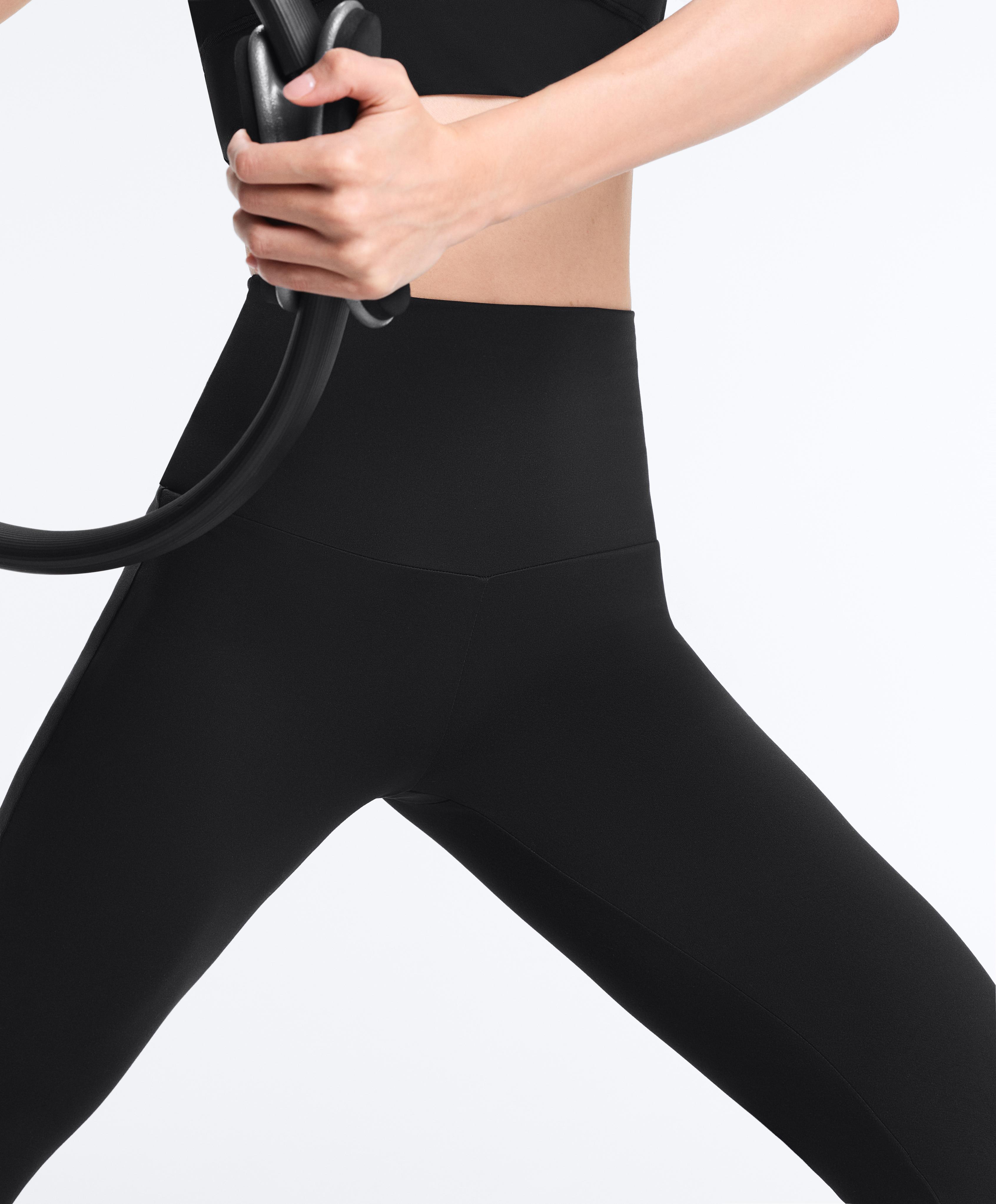 High-rise Comfortlux flare trousers — BLACK