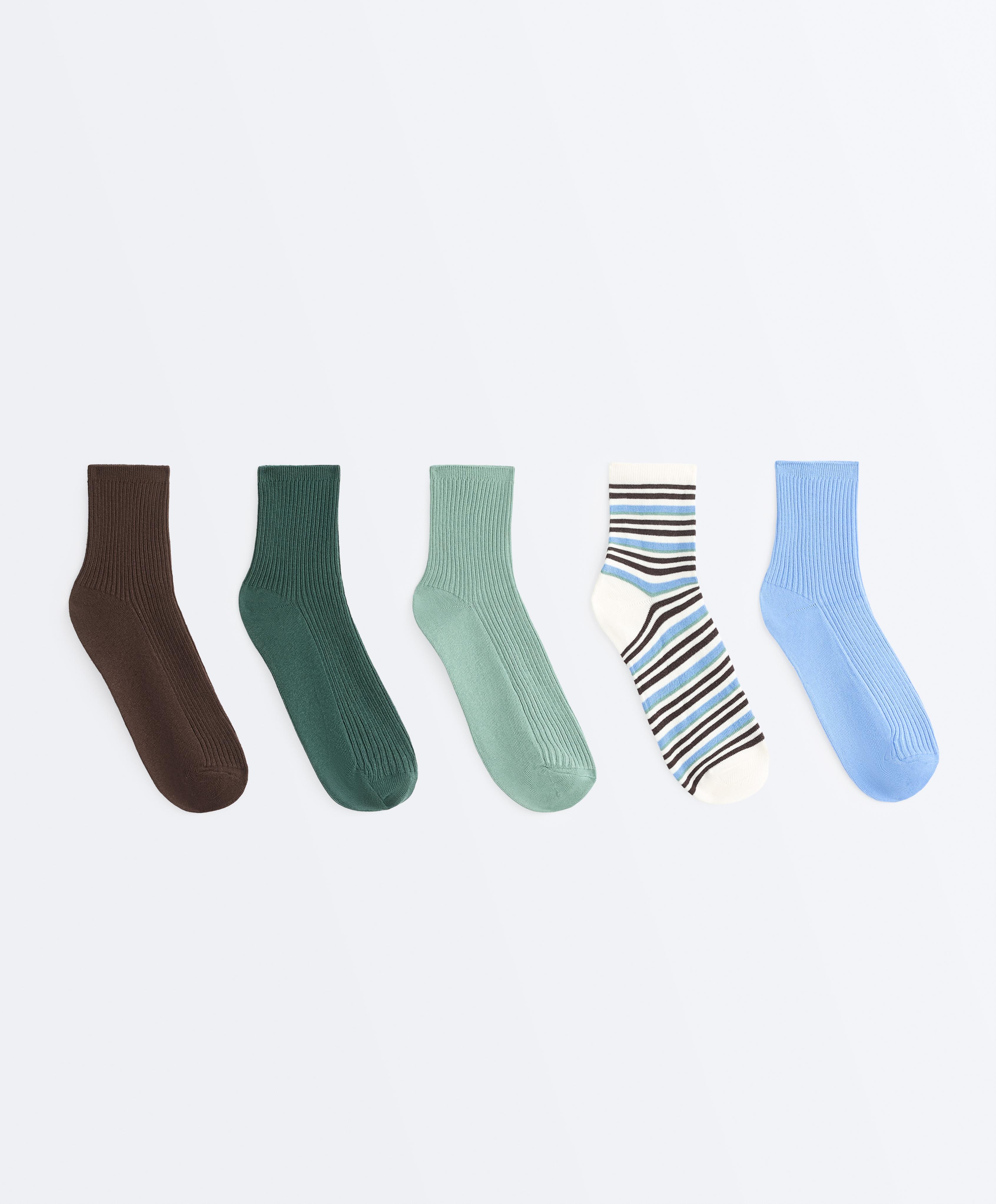 5 pairs of cotton blend quarter socks 5 pairs of cotton blend quarter socks