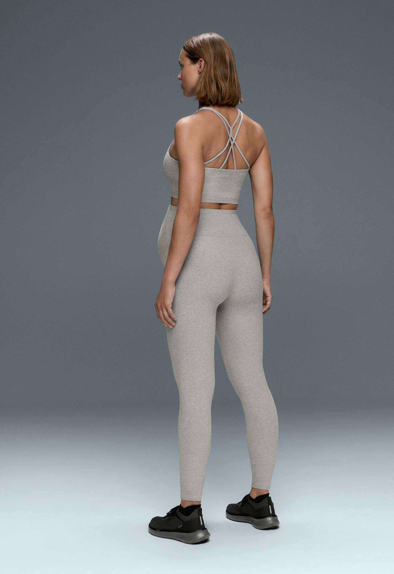 Comfortlux maternity leggings — PALE GREY