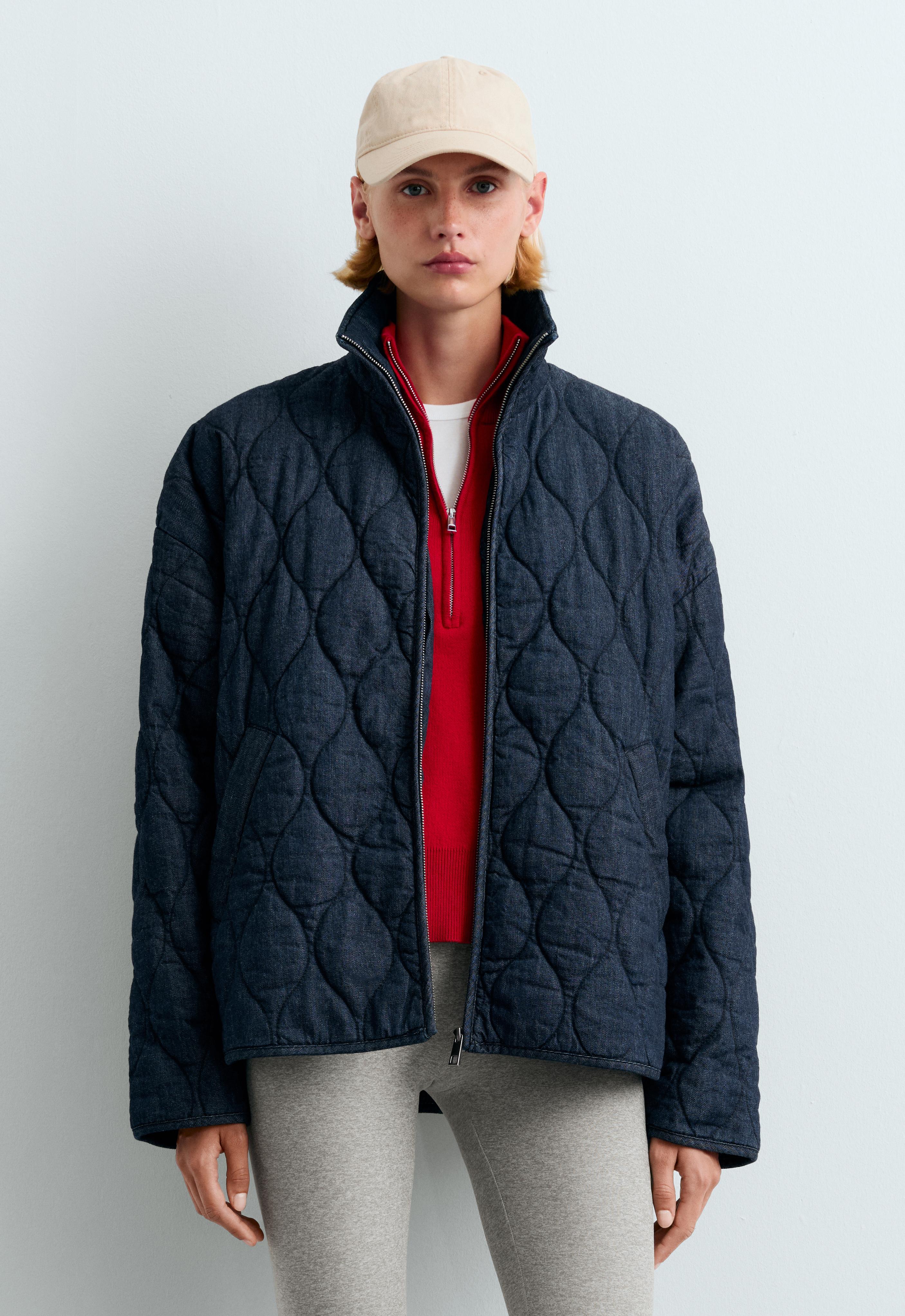 FELLEX® AEROGEL denim-effect boxy padded jacket FELLEX® AEROGEL denim-effect boxy padded jacket