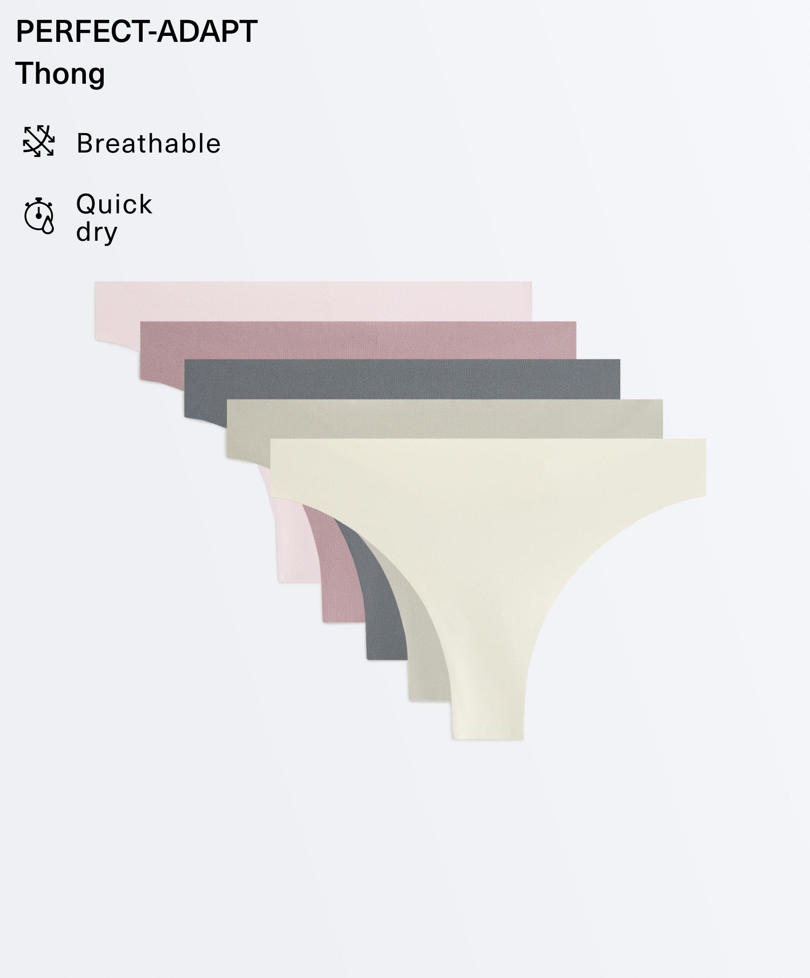 5 tangas en mélange de polyamide invisibles laser cut