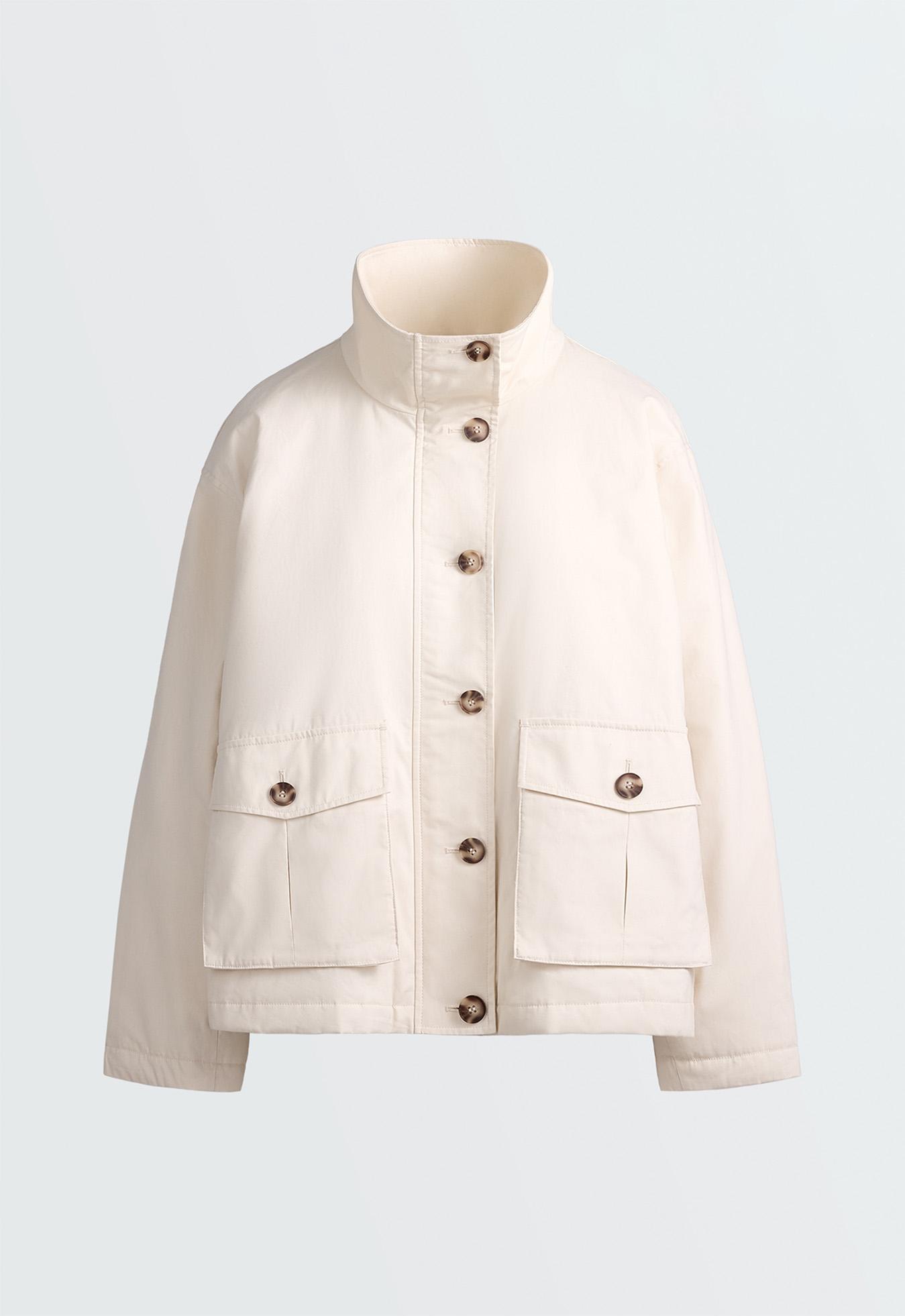 FELLEX® AEROGEL padded canvas jacket — ECRU