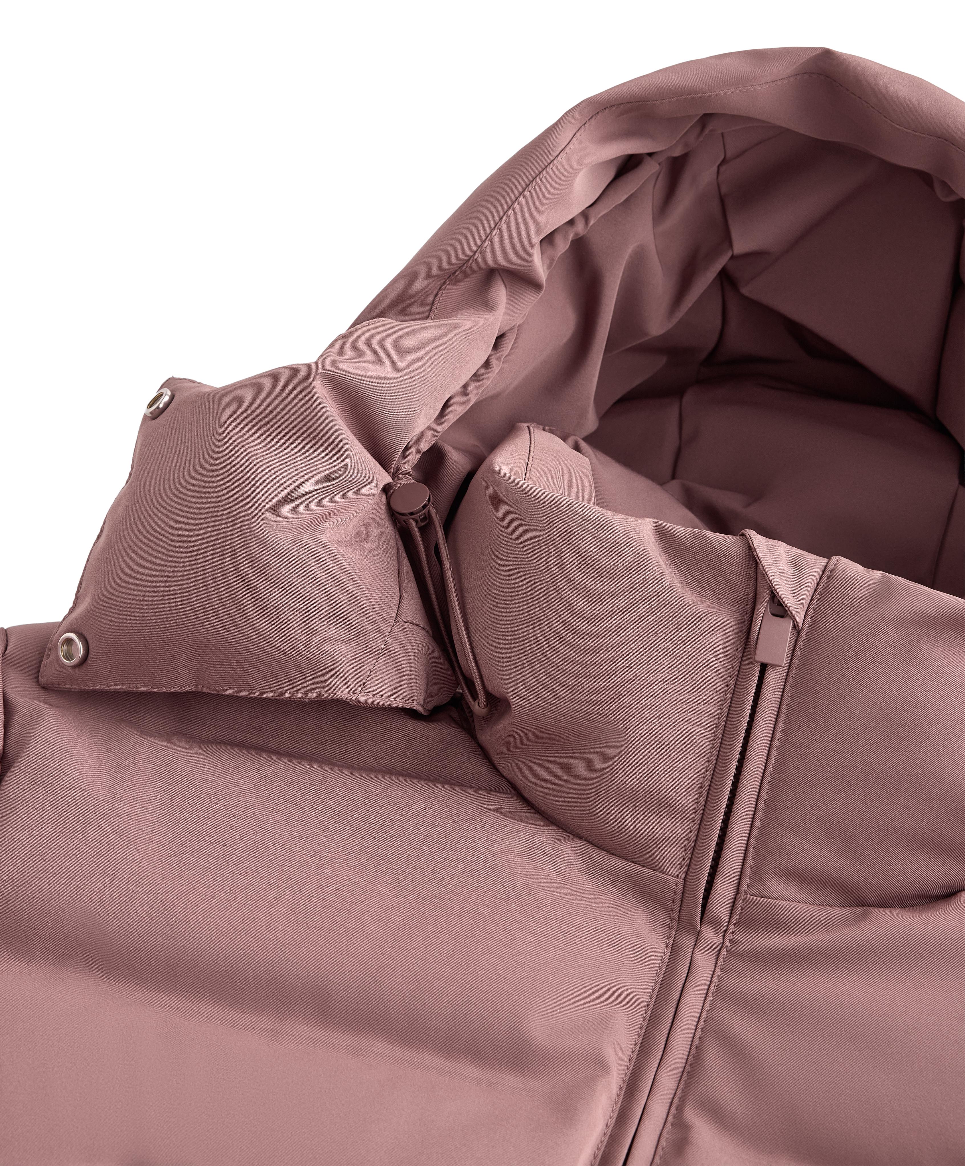 MINARDI PIUME SKI water-resistant 80% down and 20% feather jacket — PINK-MAUVE
