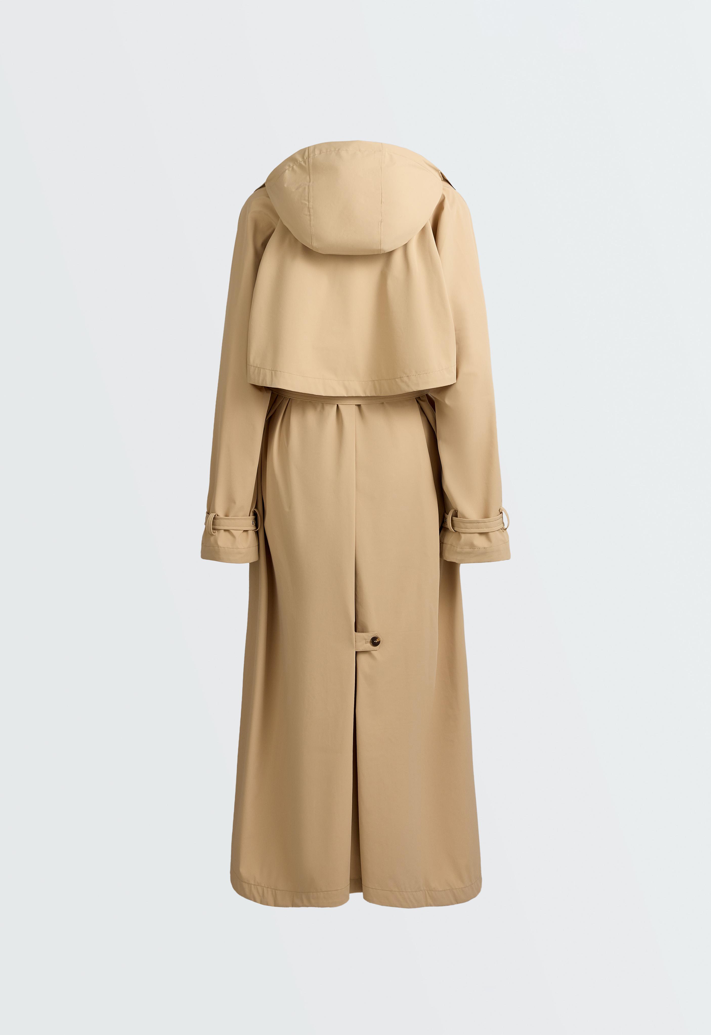 Extra lightweight 10k waterproof long jacket — CAMEL