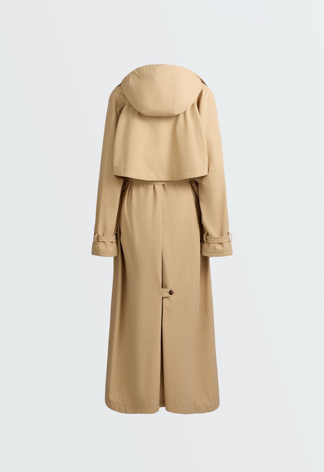 Extra lightweight 10k waterproof long jacket — CAMEL