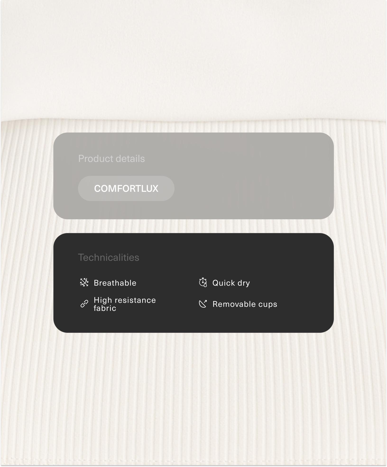 Tank top Comfortlux rib vuelta