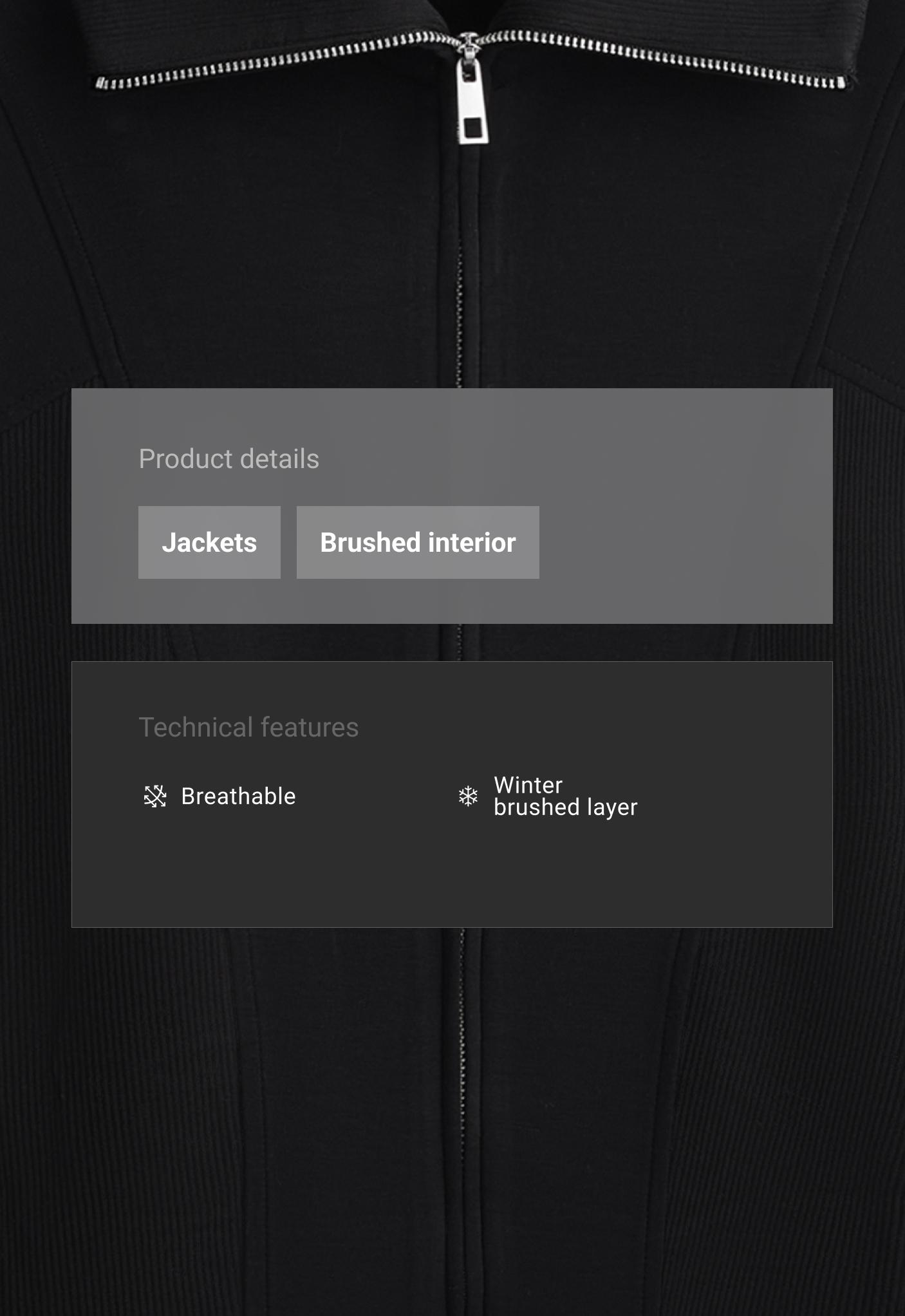 Taillierte Jacke mit Modal brushed Taillierte Jacke mit Modal brushed