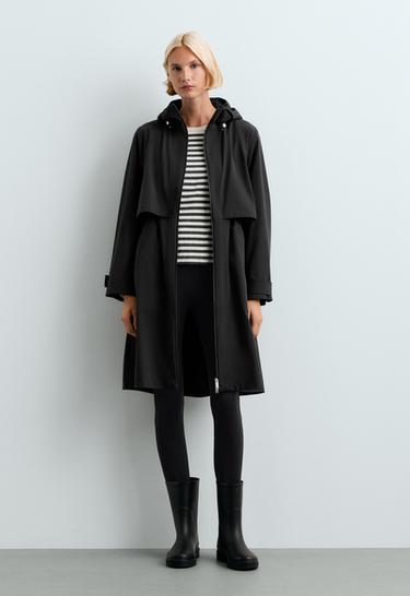 Extra lightweight long 10k waterproof jacket — BLACK 1