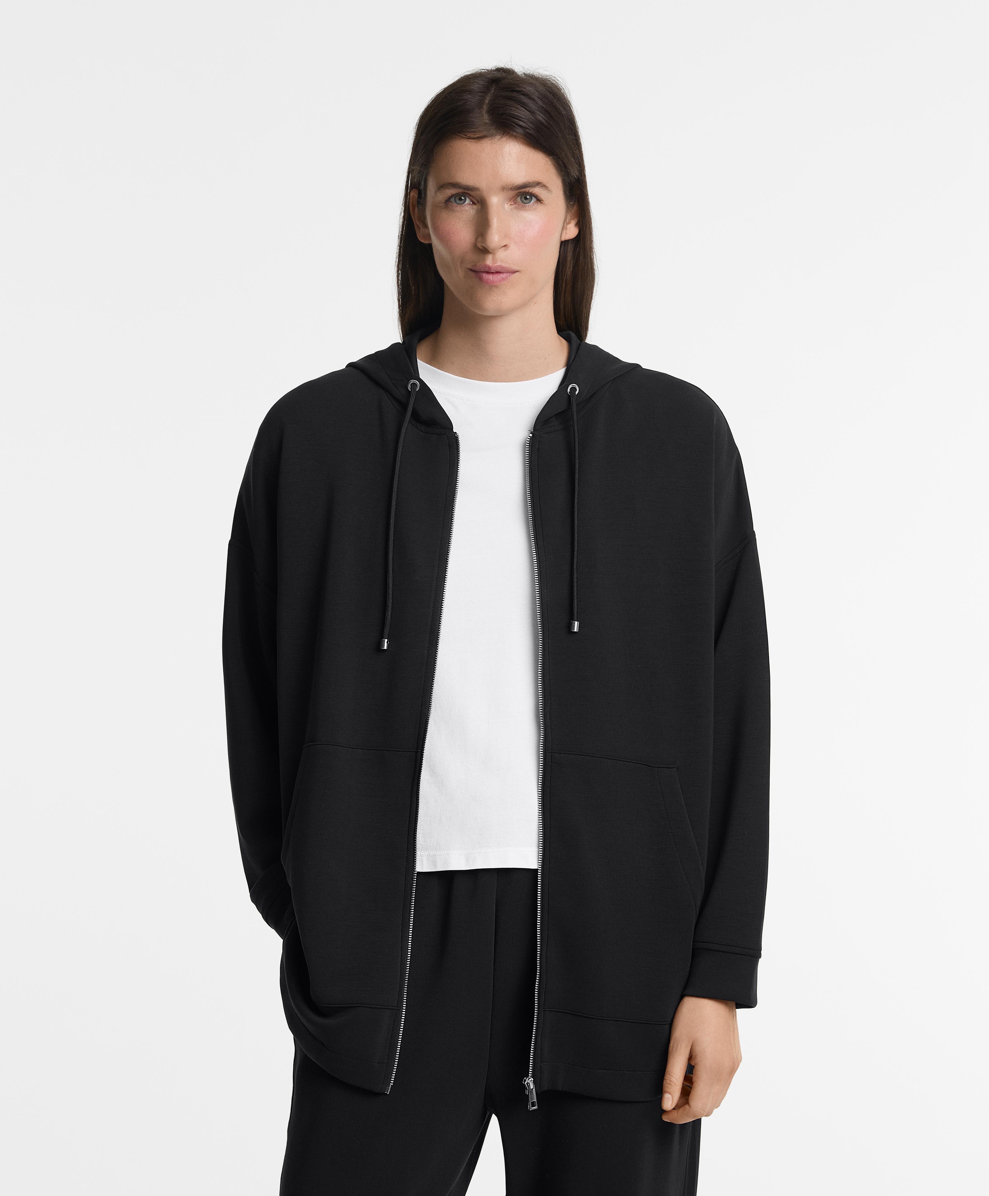 Lange Jacke mit Modal in Soft-Touch-Qualität Lange Jacke mit Modal in Soft-Touch-Qualität