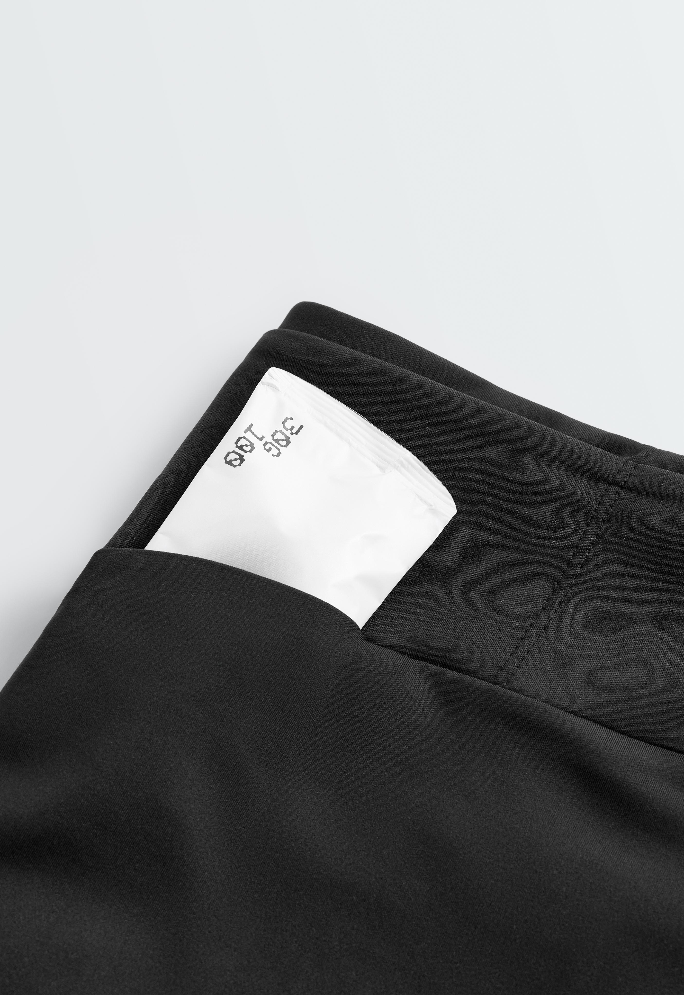 High-rise 15cm running cycle leggings — BLACK