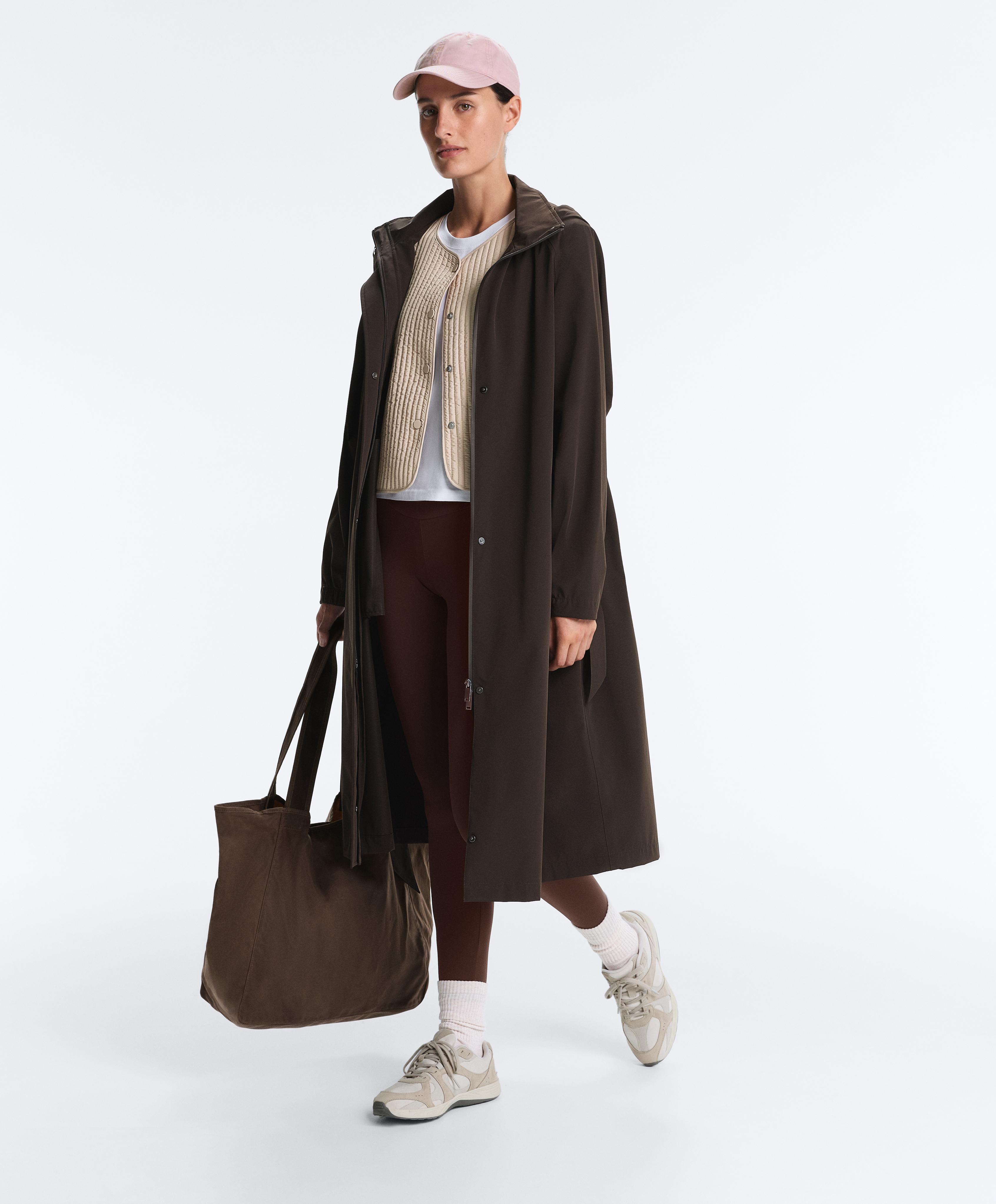 Thin padded nylon gilet — PALE BEIGE