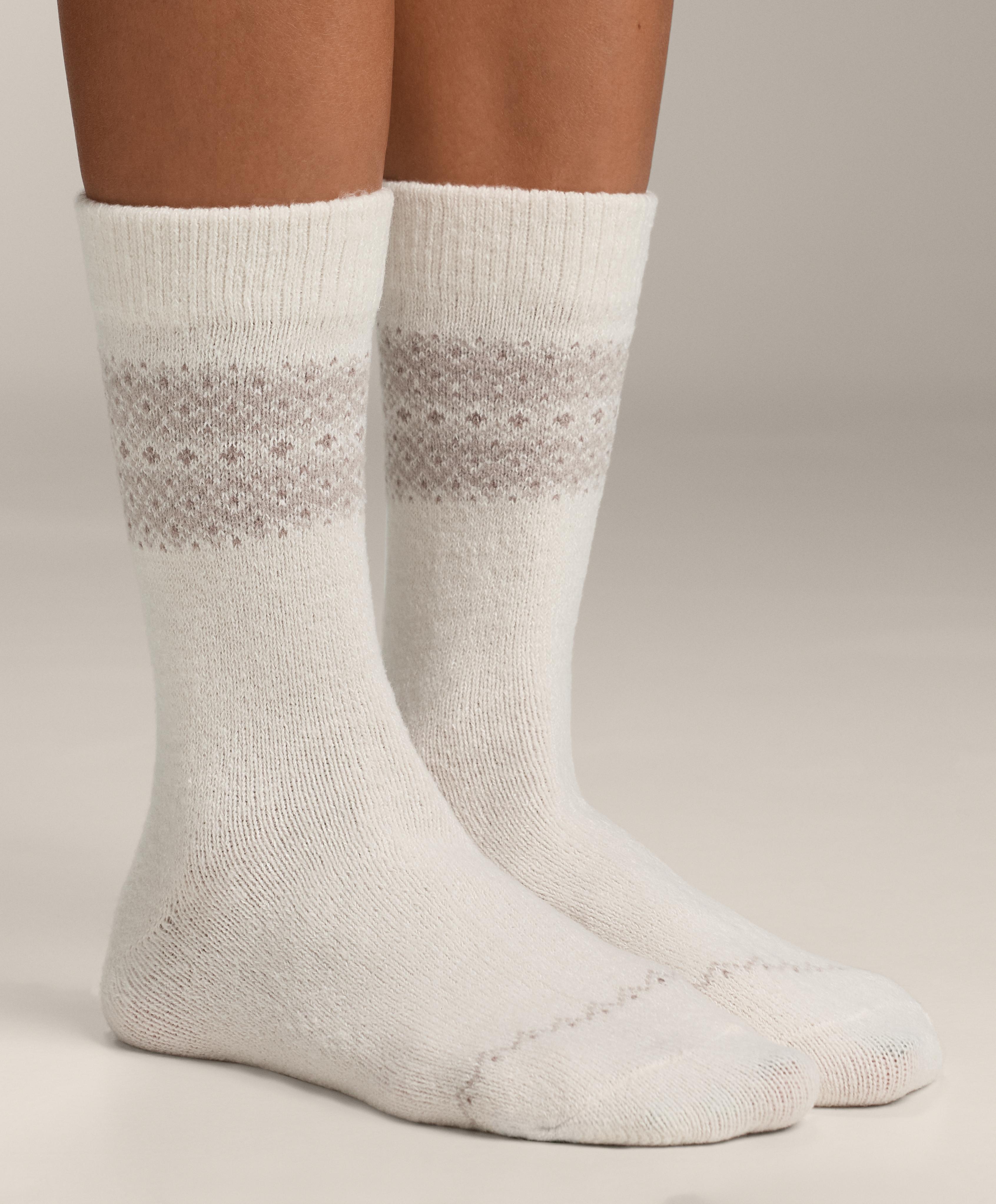 2 paires de chaussettes classic en jacquard - Soldes
