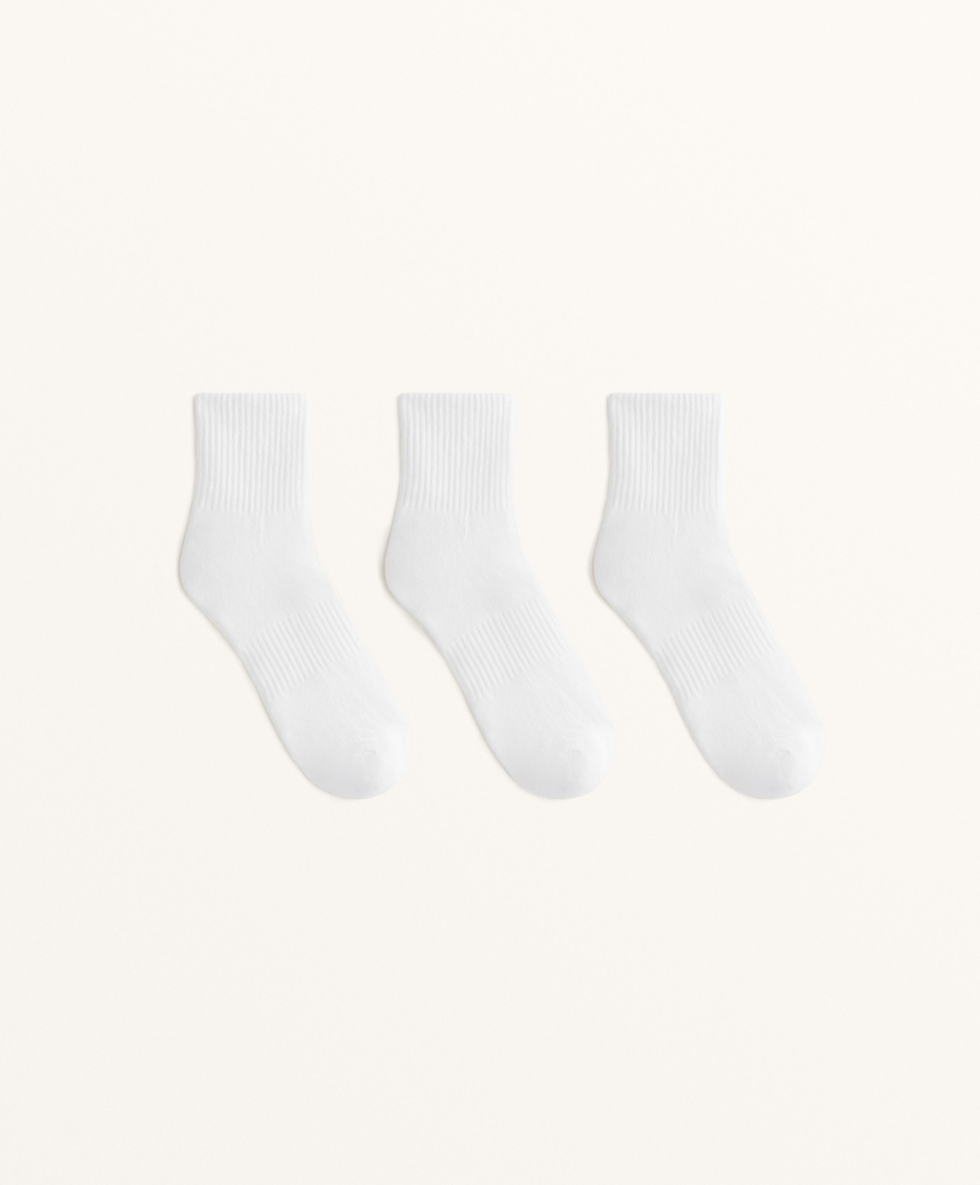 3 Paar sportliche Quarter-Socken aus Baumwollmischung 3 Paar sportliche Quarter-Socken aus Baumwollmischung