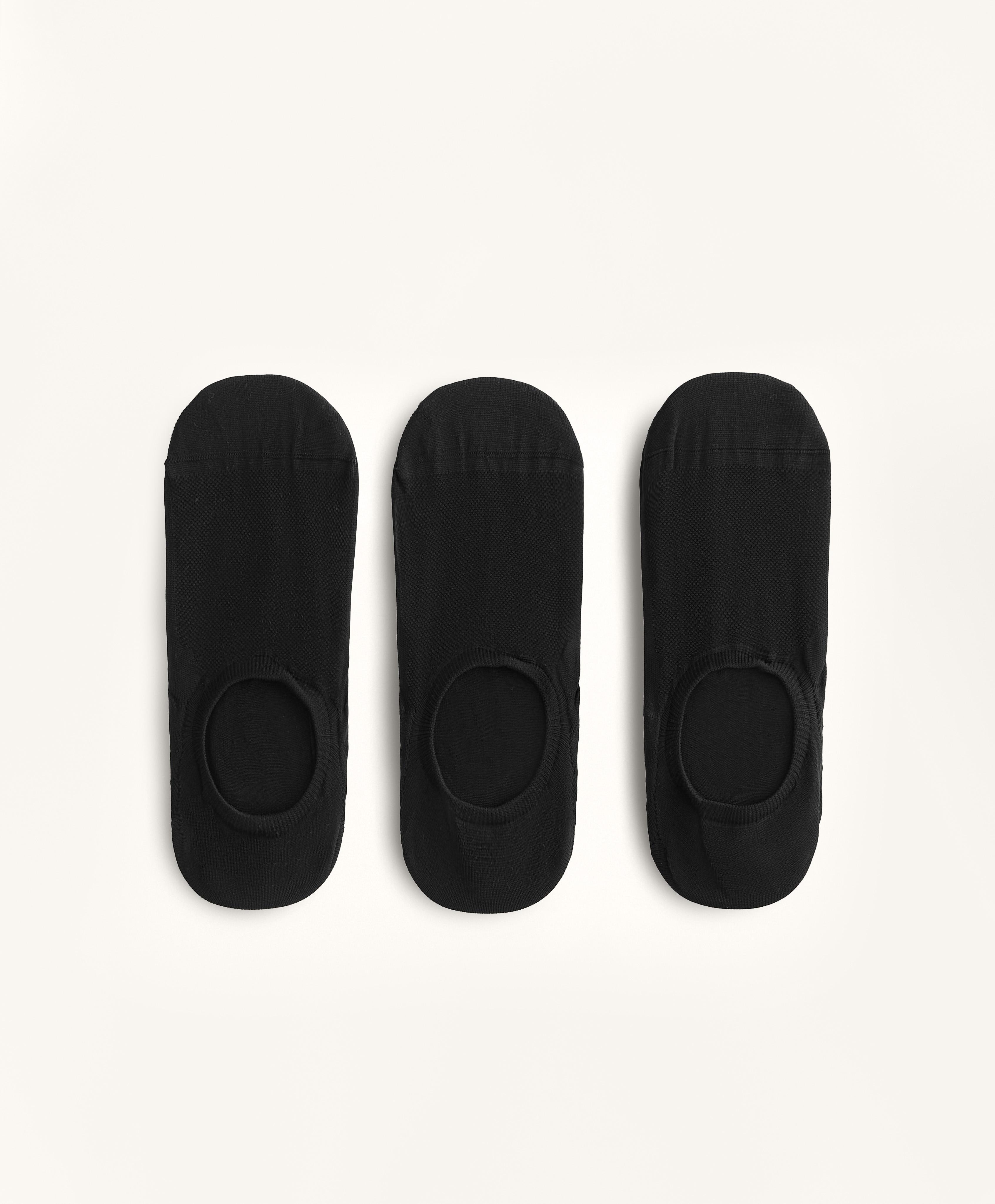 Pack de 3 pares de meias de desporto invisíveis em mistura de poliamida high cut