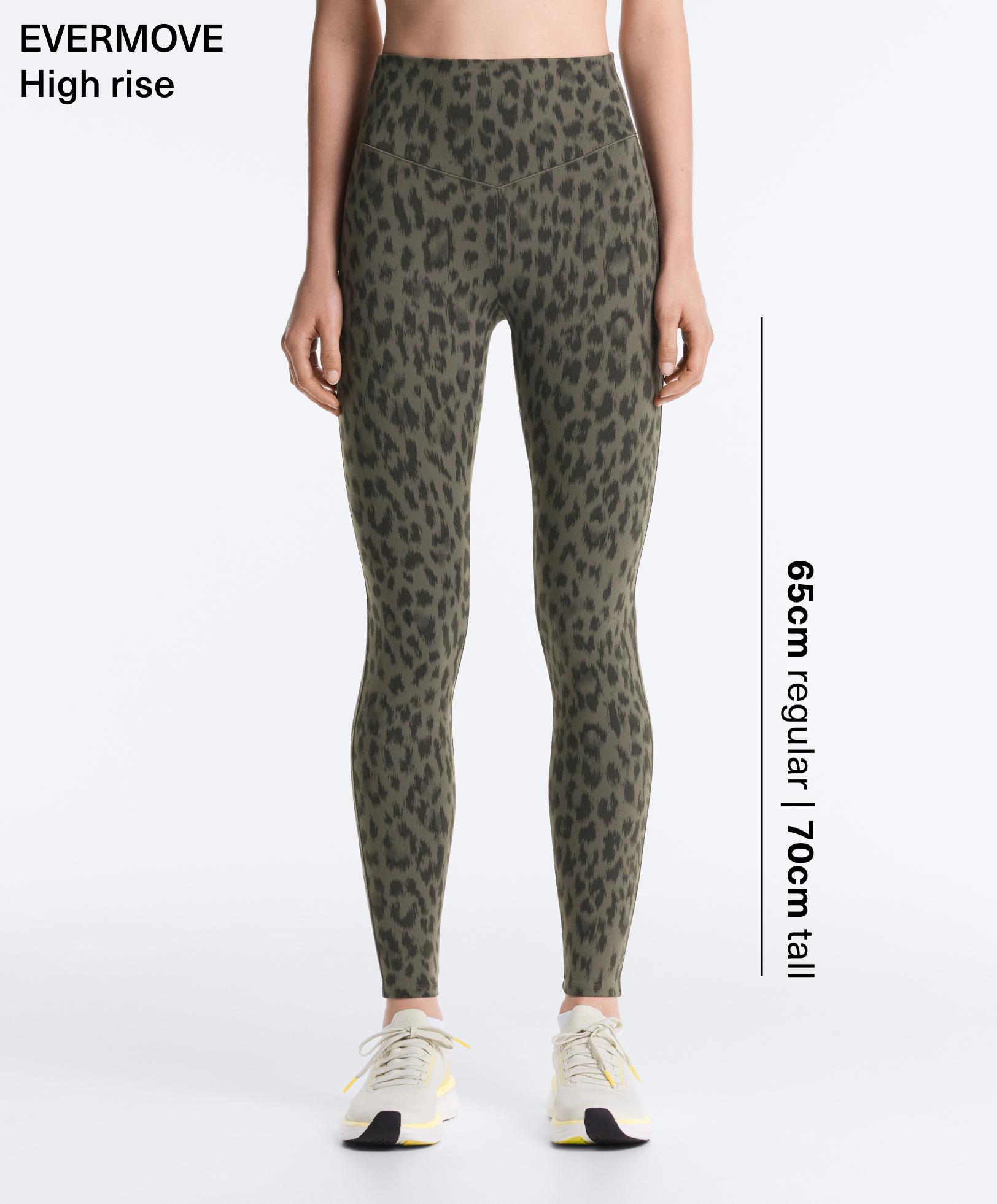 Evermove leopard print high-rise ankle-length leggings Evermove leopard print high-rise ankle-length leggings