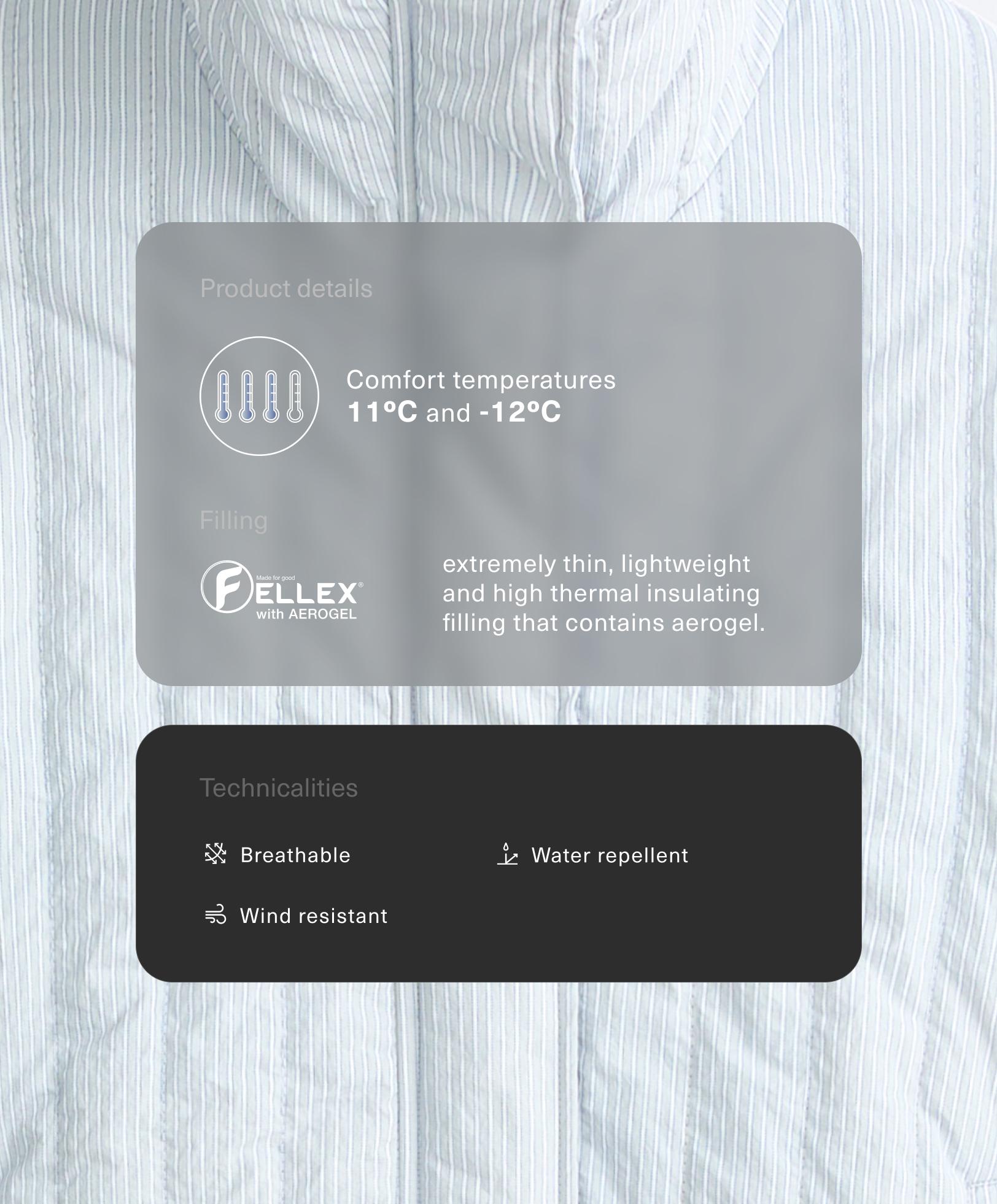 جاكيت مبطن قصير FELLEX® مع AEROGEL