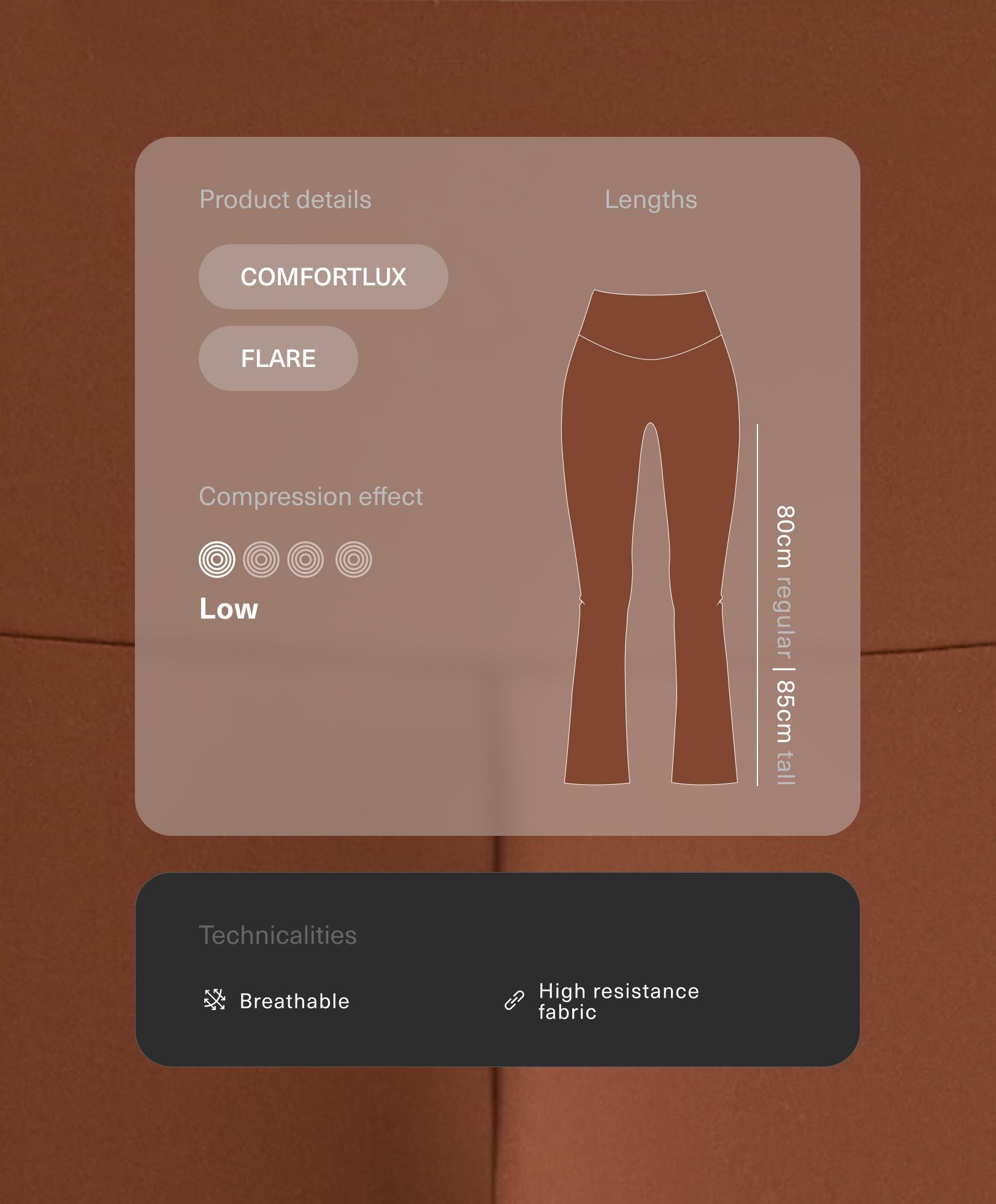 High rise Comfortlux Flare trousers