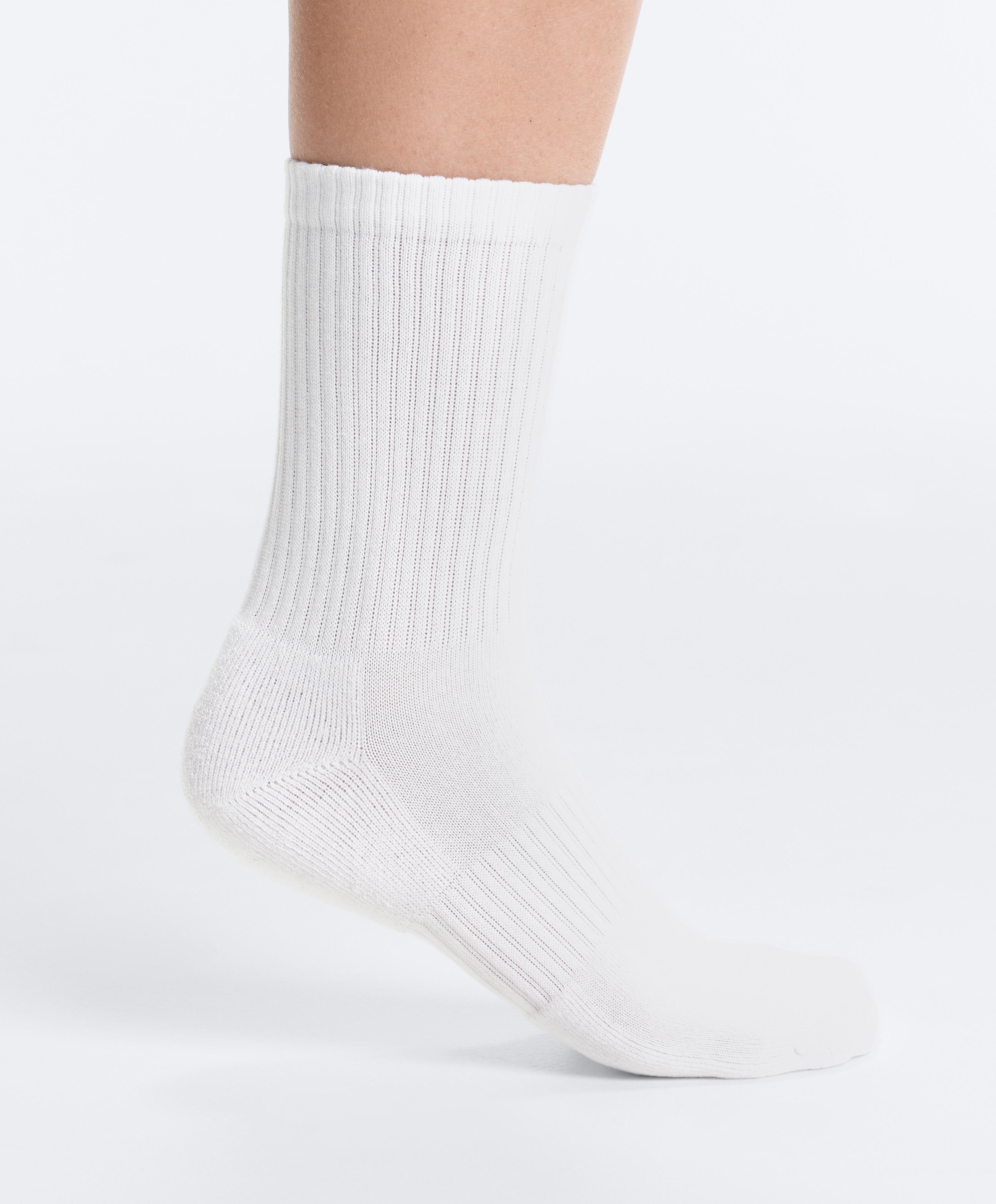 3 pairs of cotton blend classic socks — BRIGHT ORANGE