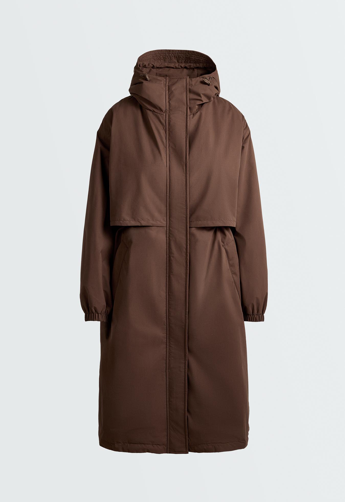 FELLEX® AEROGEL 10K waterproof long padded jacket — BROWN