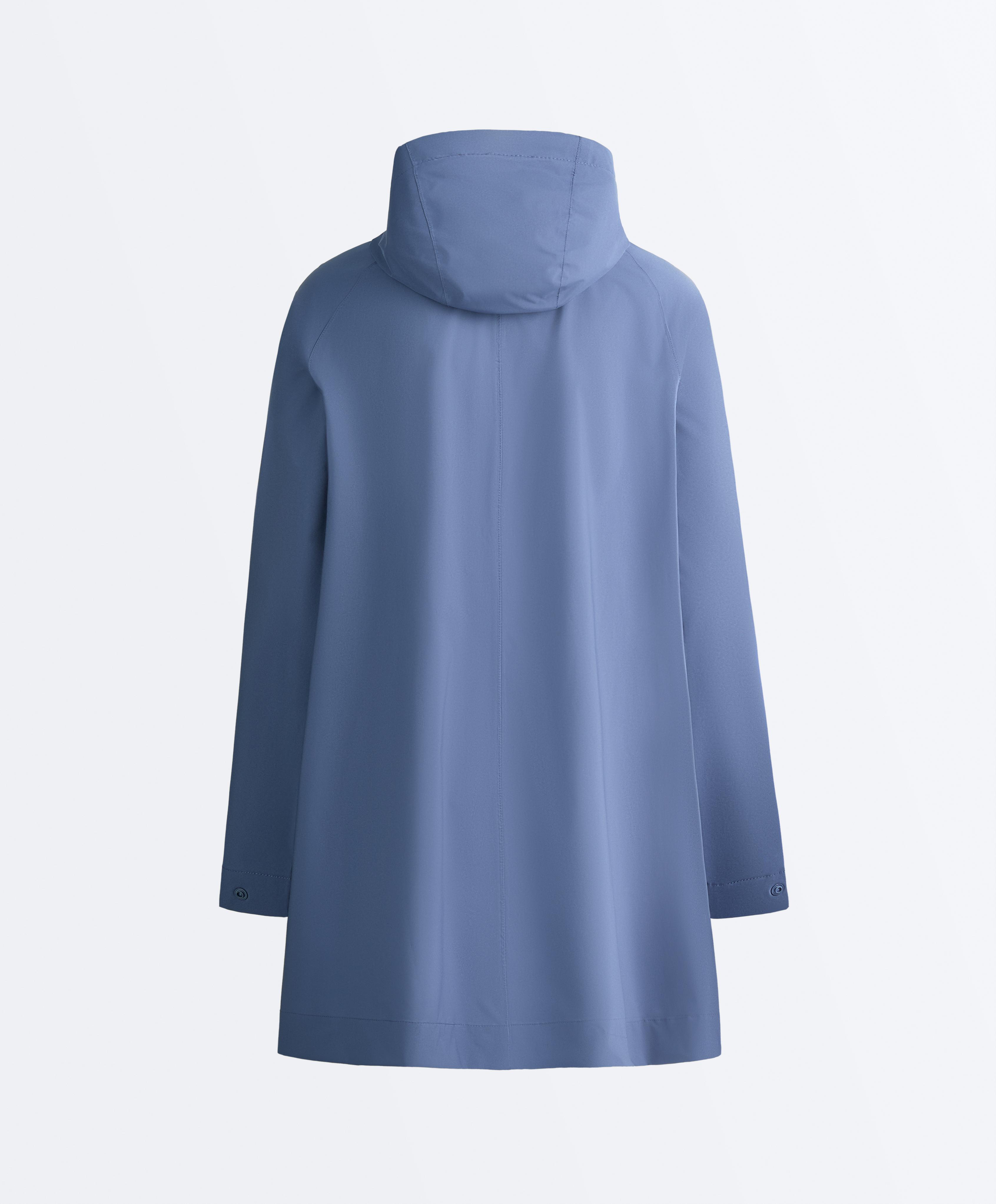 Packable super extra lightweight 10k waterproof jacket — BRIGHT GREY-BLUE