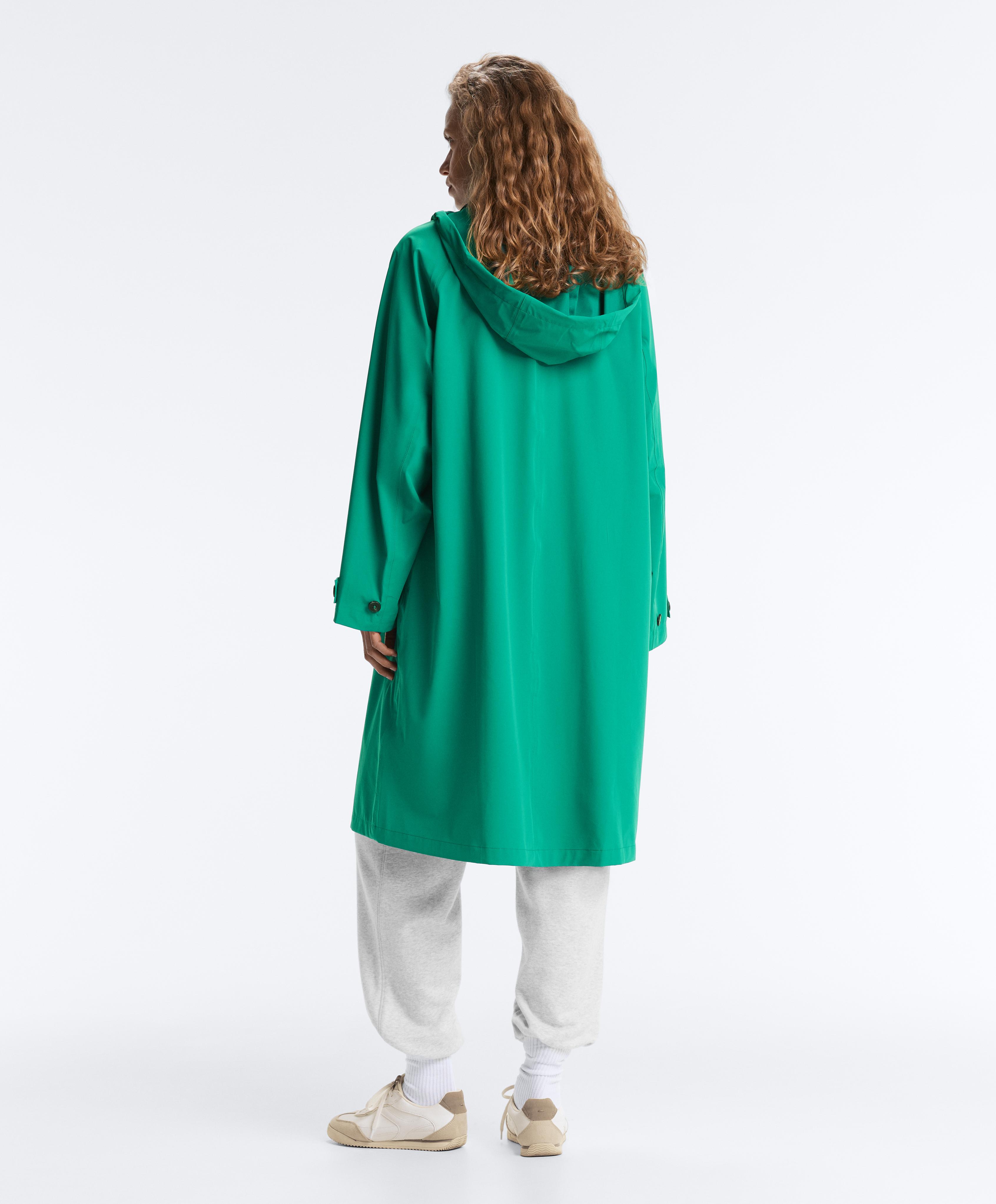 Midi extra lightweight 10k waterproof jacket — EMERALD GREEN
