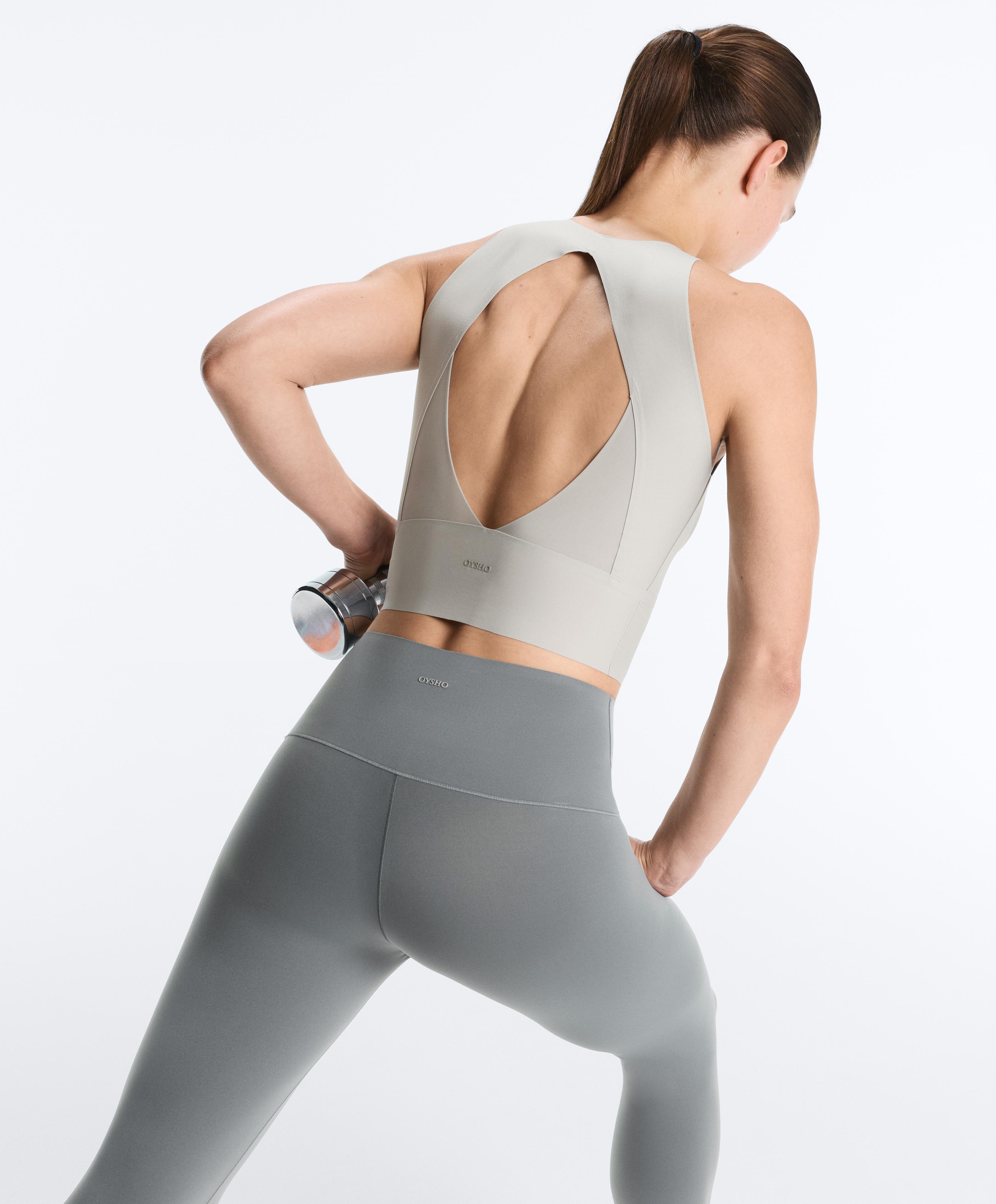 Perfect-adapt strap tank top — PALE GREY-BLUE