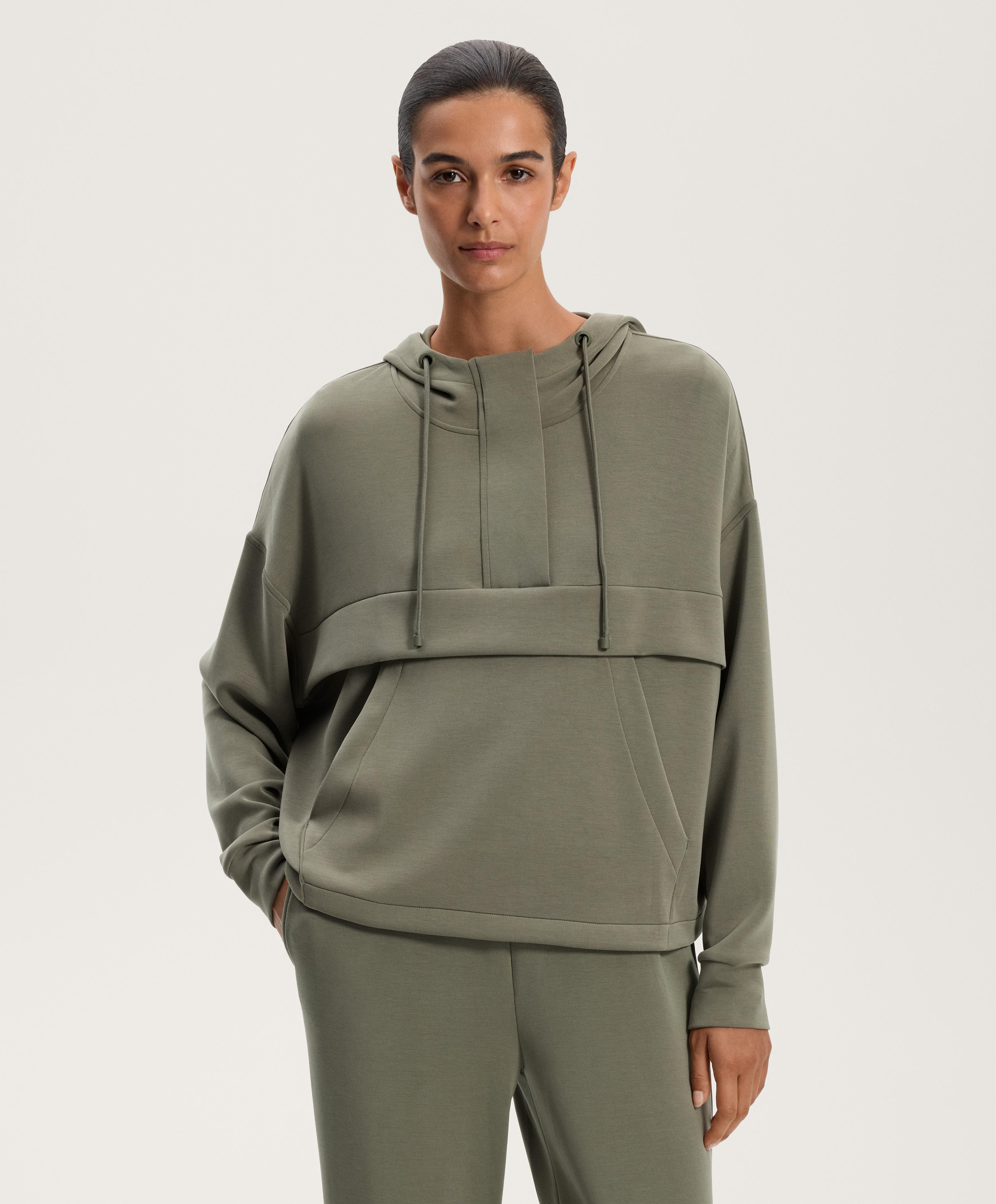 Sweat à fermeture éclair en modal doux au toucher