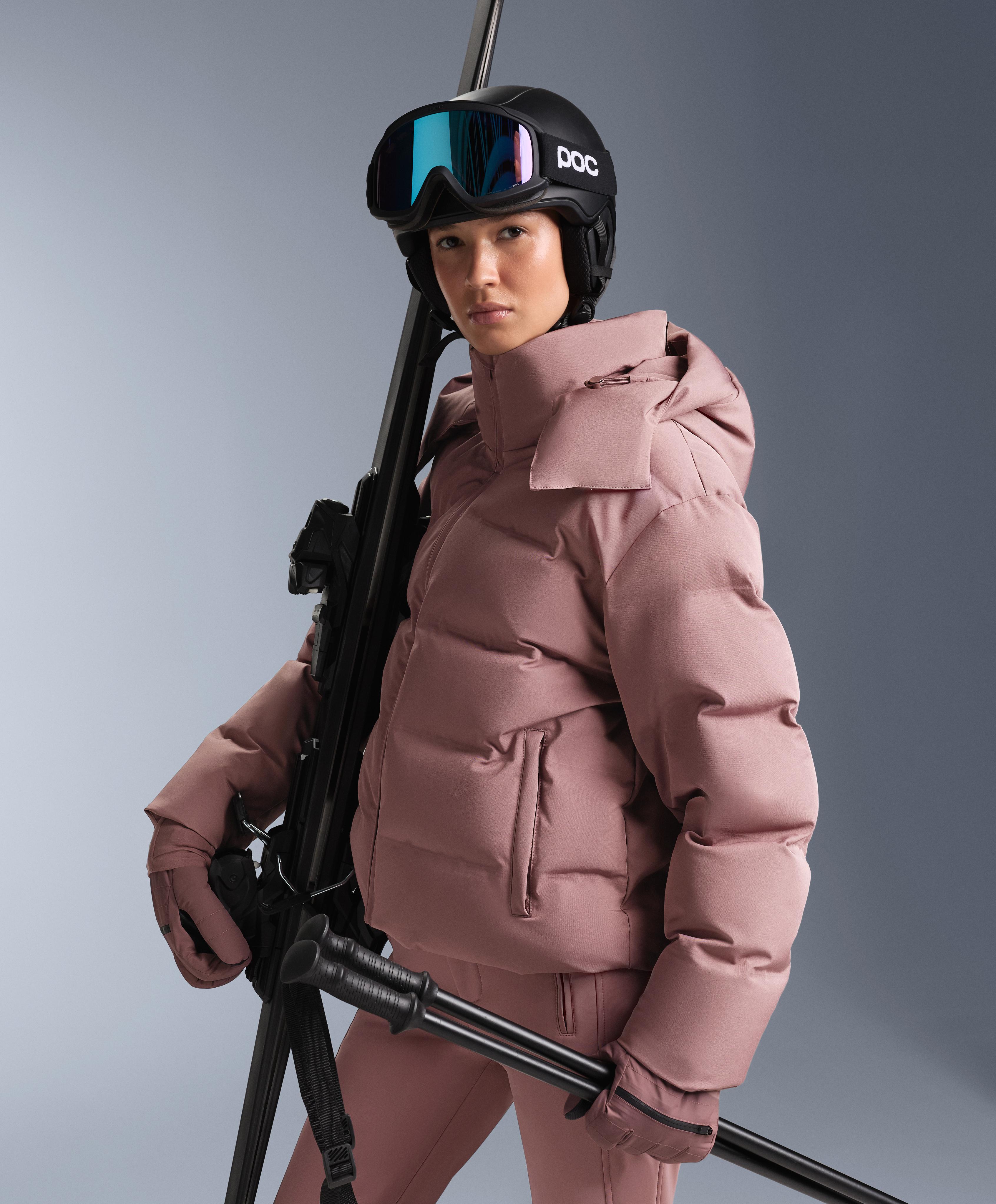 MINARDI PIUME SKI water-resistant 80% down and 20% feather jacket — PINK-MAUVE
