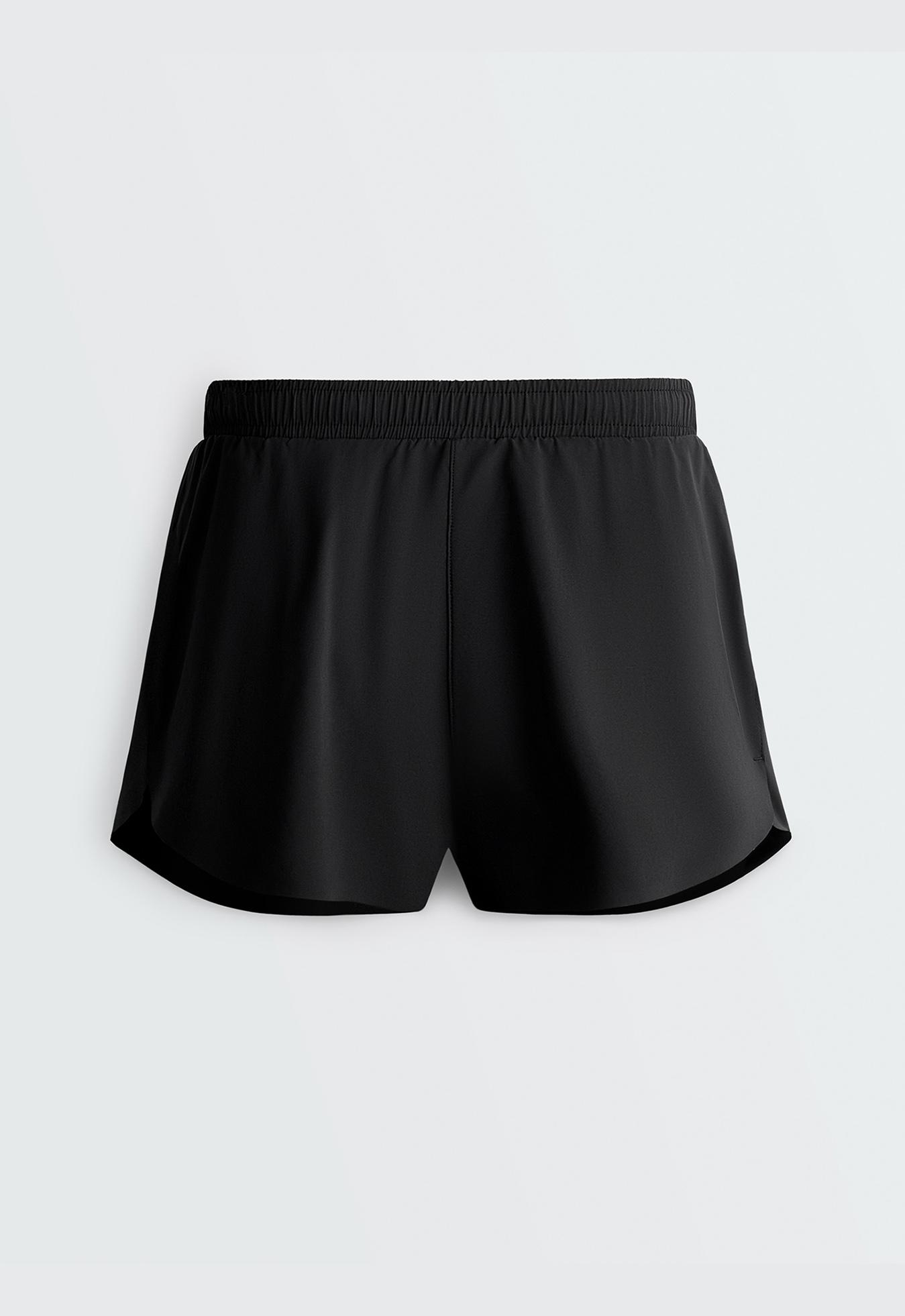 6cm mid-rise technical shorts — BLACK