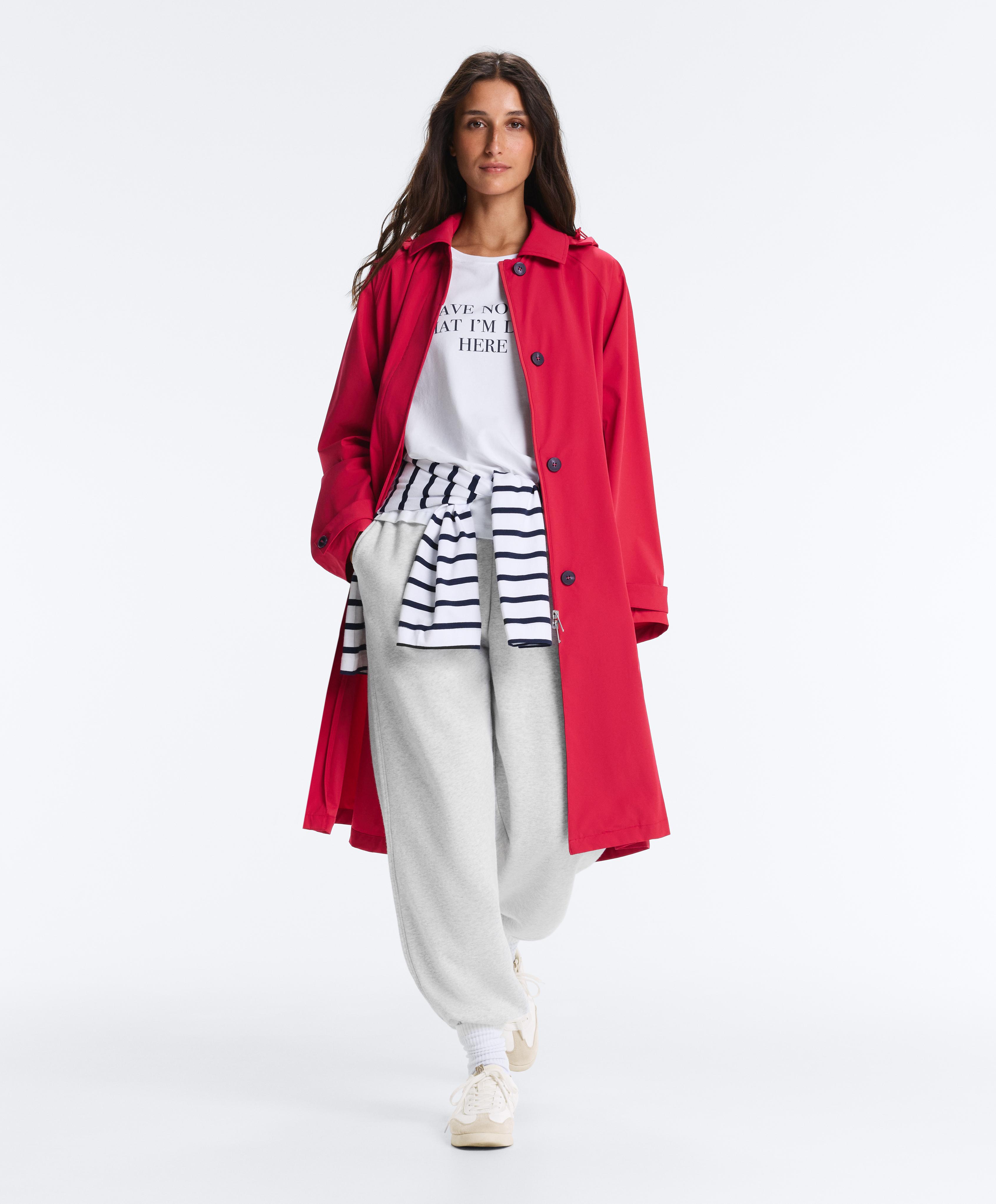 Midi extra lightweight 10k waterproof jacket — RED