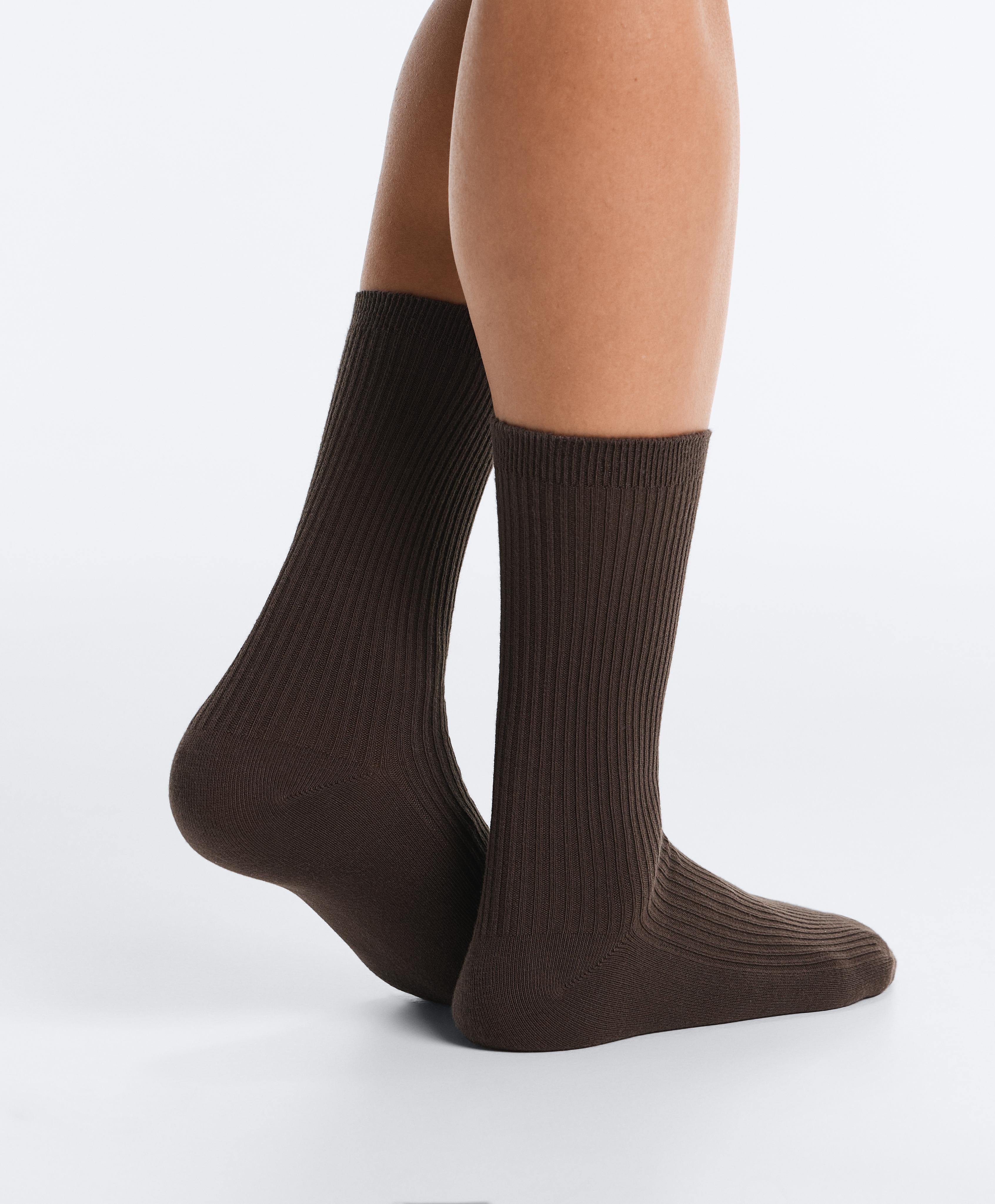 5 pairs of cotton blend classic socks — VINTAGE PINK
