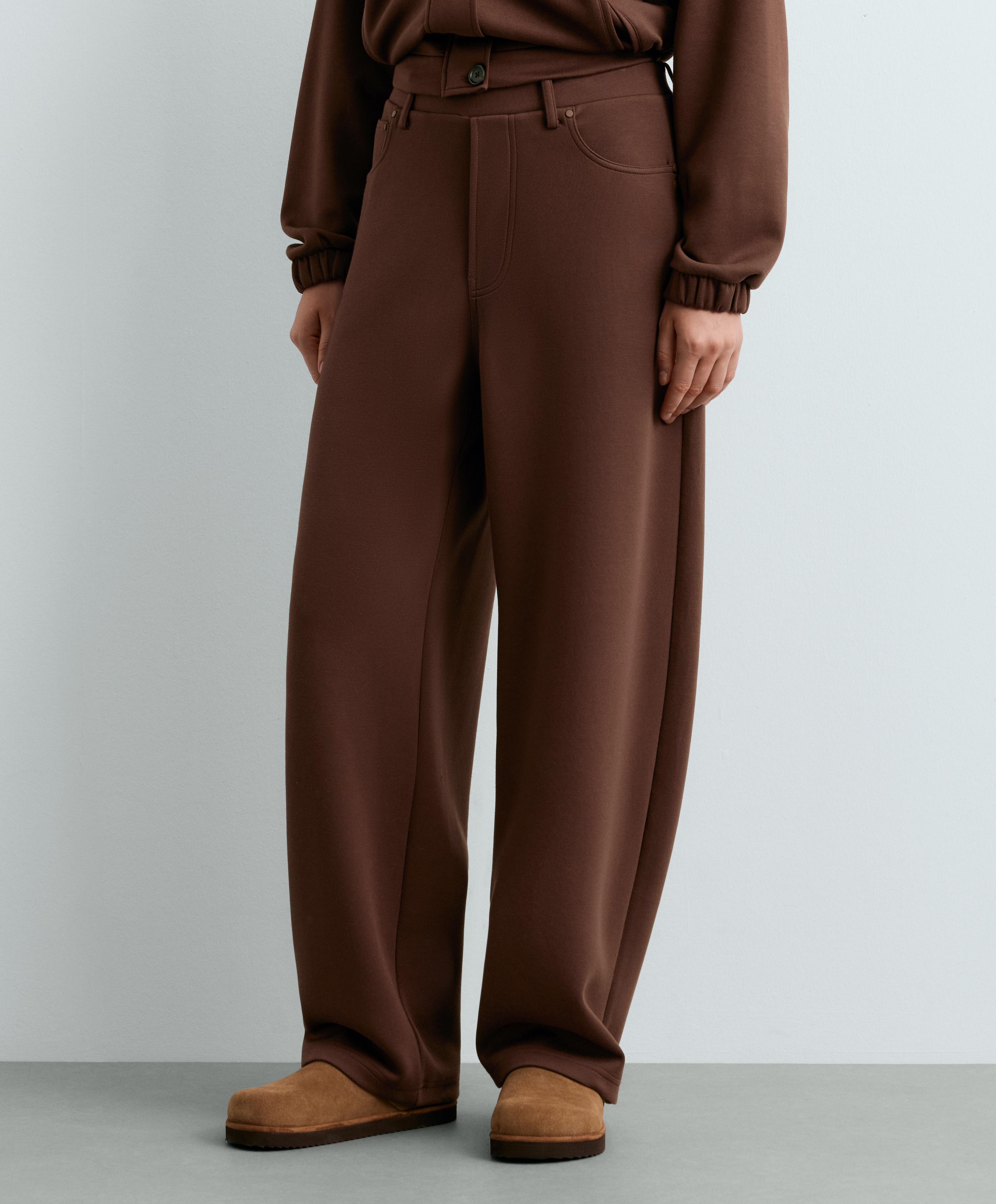 5-pocket straight-leg trousers — COCOA